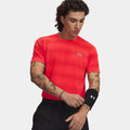 Velociti  Camiseta de running Hombres - rojo, plateado