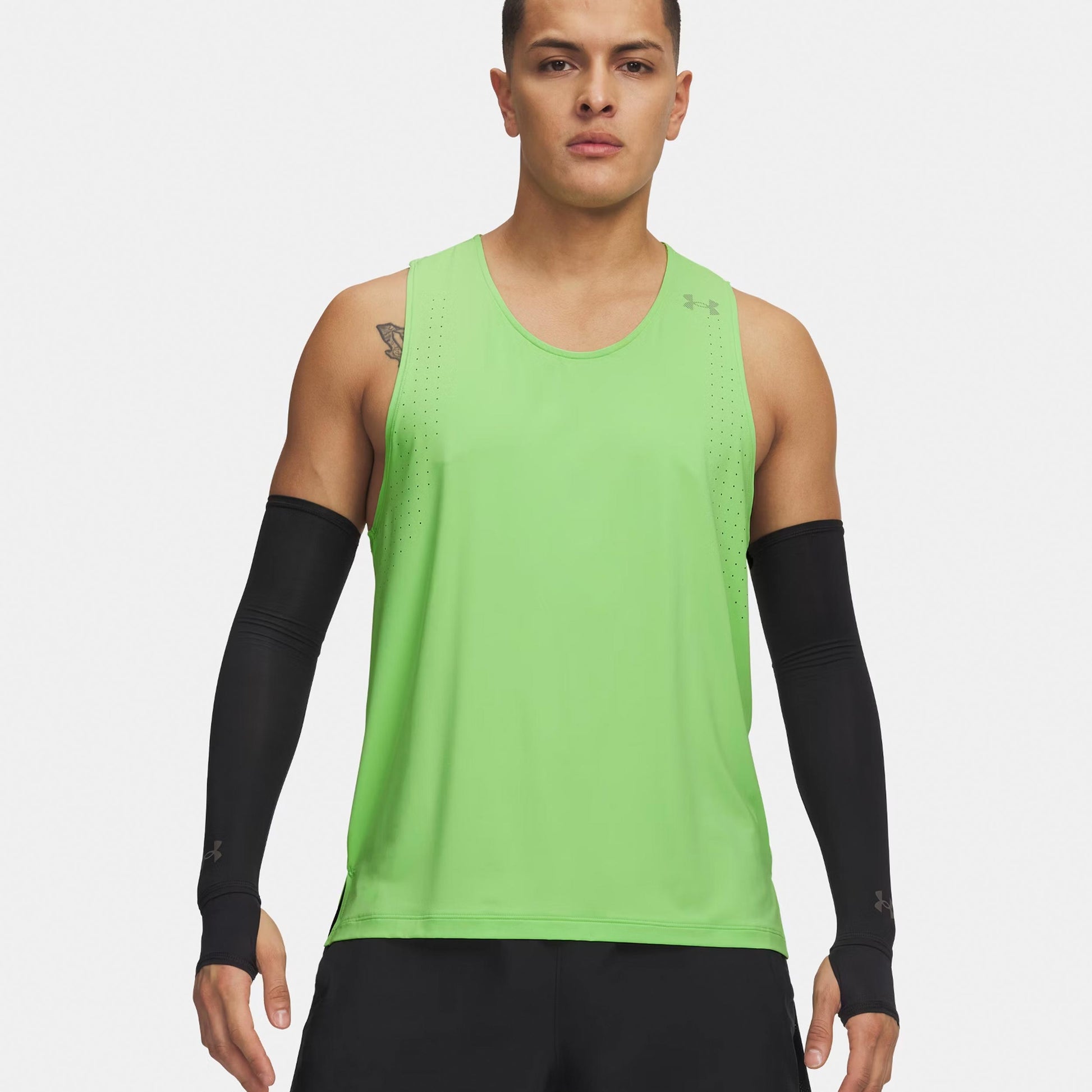 Under Armour Velociti Pro  Camiseta de running Hombres - verde neón, plateado