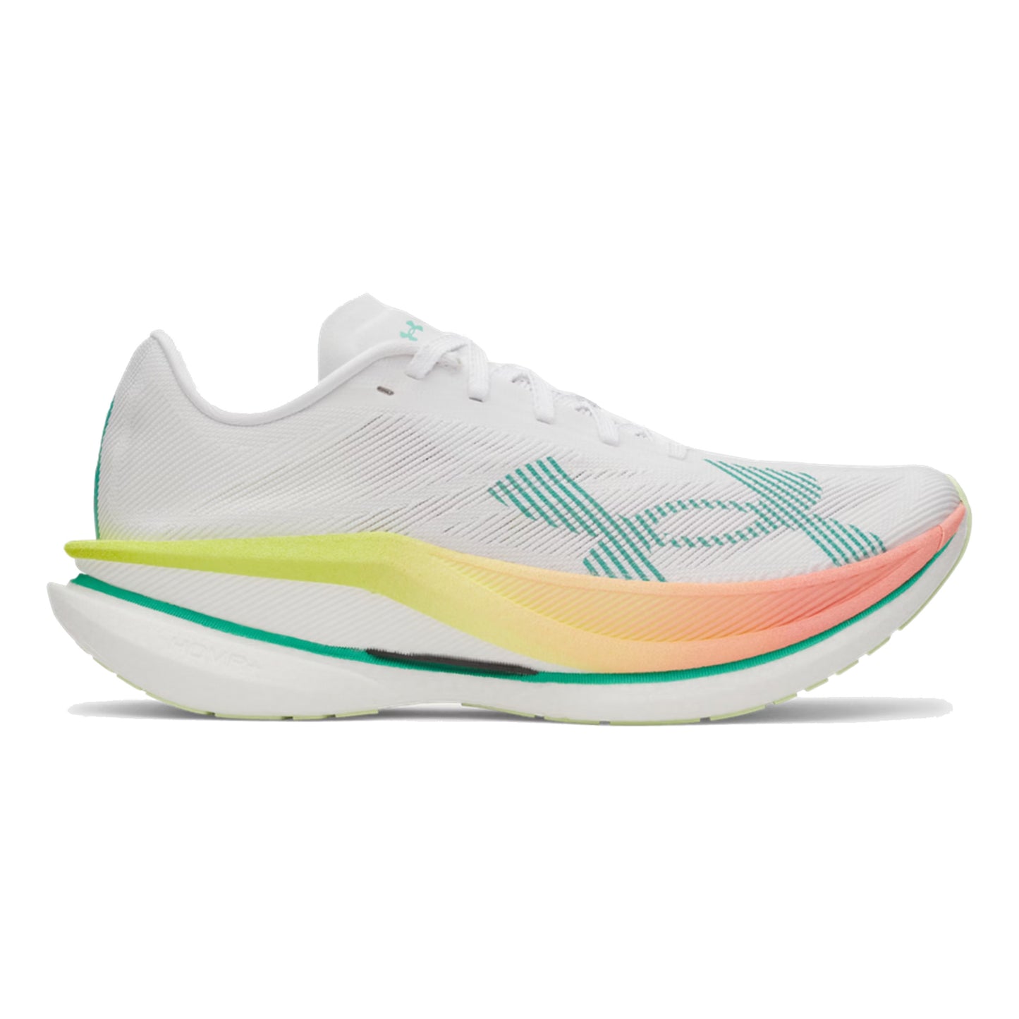 Under Armour Velociti Elite 3 Zapatilla de competición Unisex-blanco, verde claro