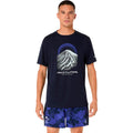 Fujitrail Logo  Camiseta de running Hombres - azul oscuro, azul