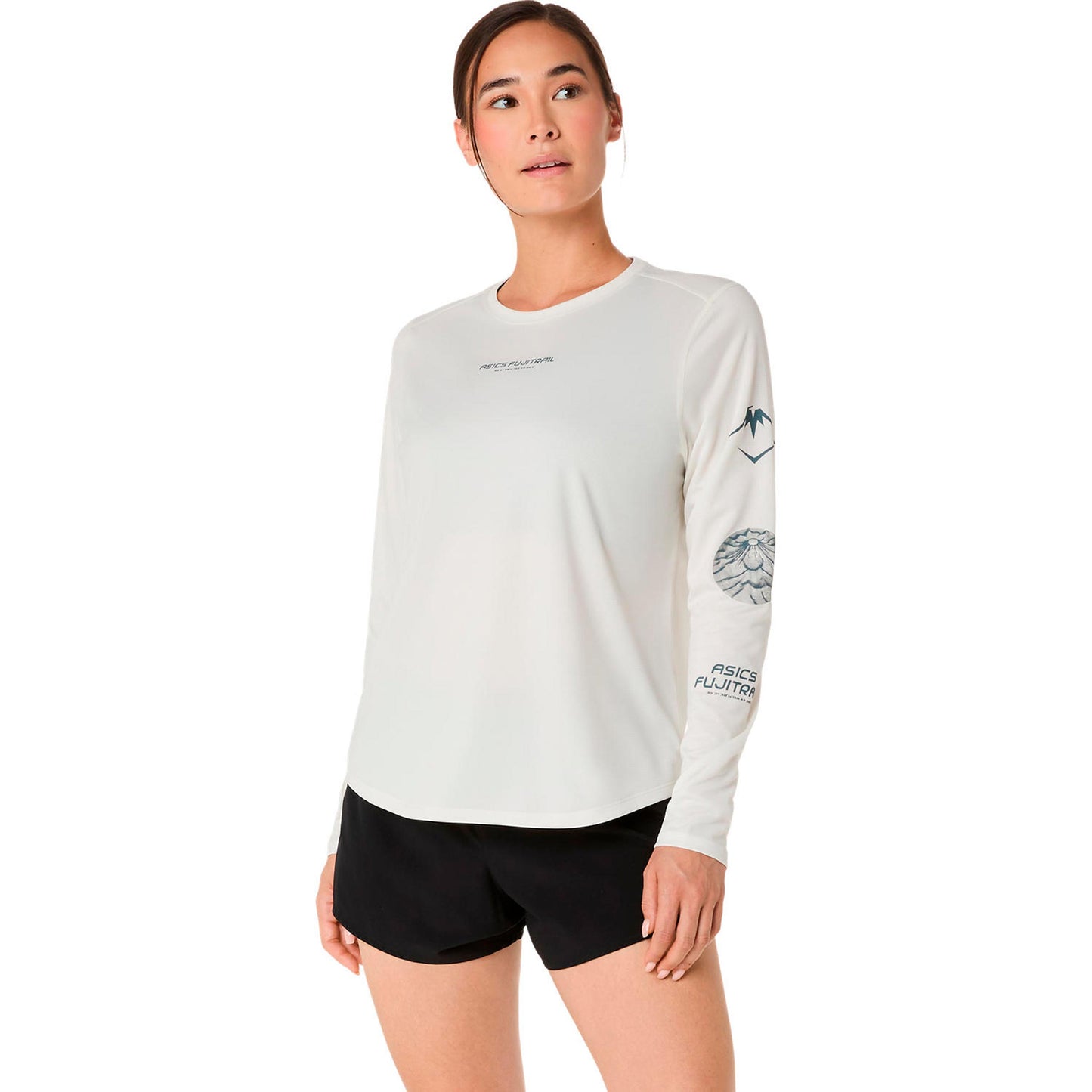 ASICS Fujitrail Logo Camiseta de running Mujeres-beige