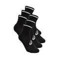 6PPK Quarter Calcetines para correr Unisex-negro