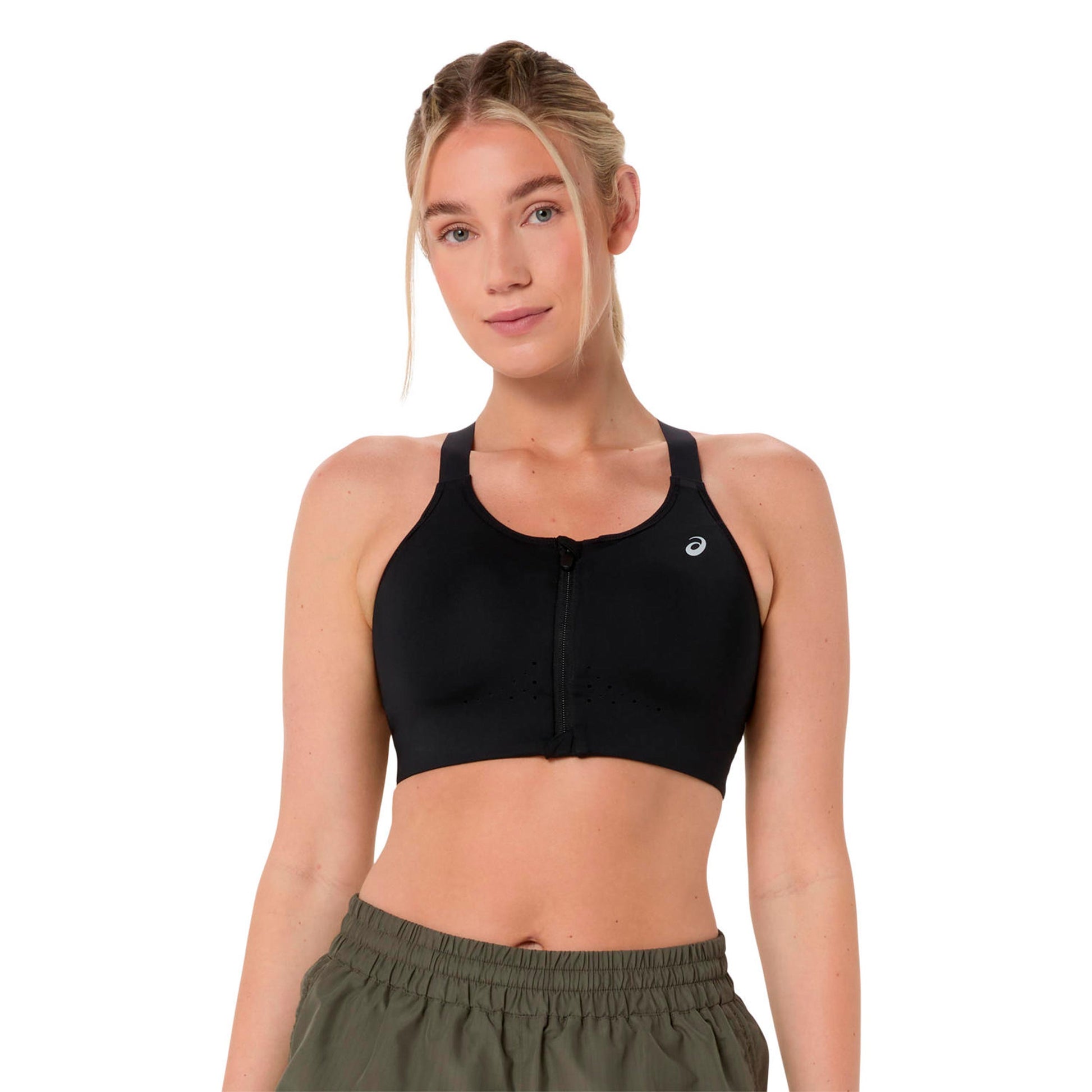 ASICS Road Combination Zip  Sujetador deportivo Mujeres - negro