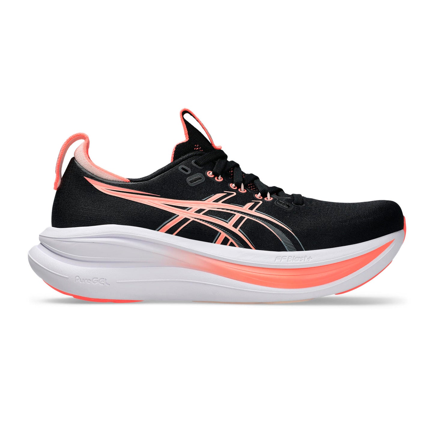 ASICS Gel-Nimbus 28 Zapatilla neutral Mujeres - negro, coral