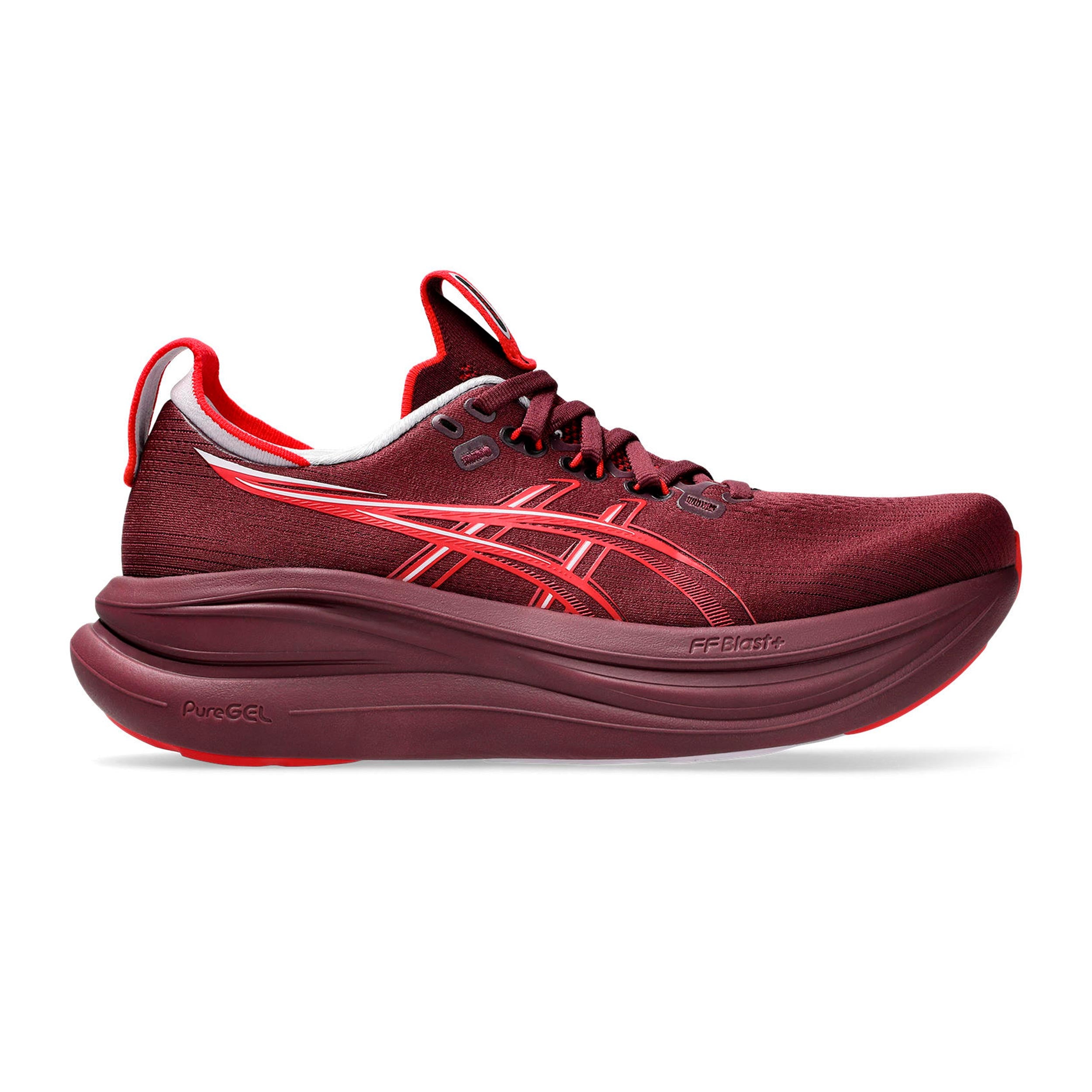 ASICS GEL-NIMBUS 28 Zapatilla neutral Mujeres - rojo vino, rojo