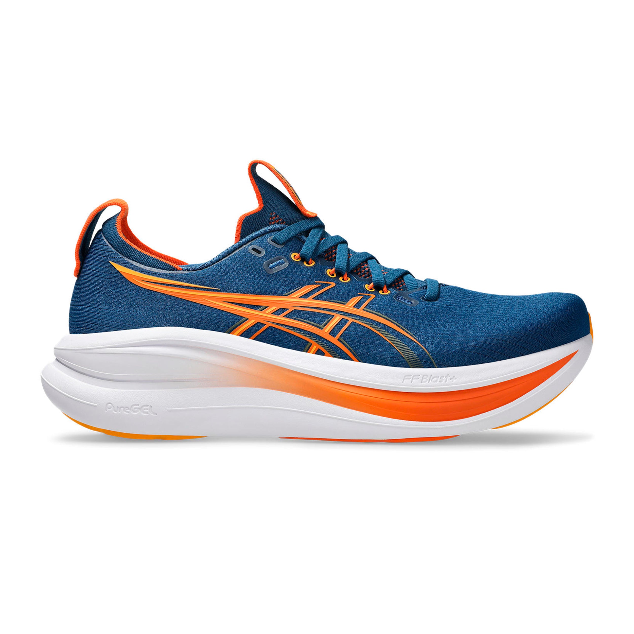 ASICS Gel-Nimbus 28 Zapatilla neutral Hombres-azul, naranja