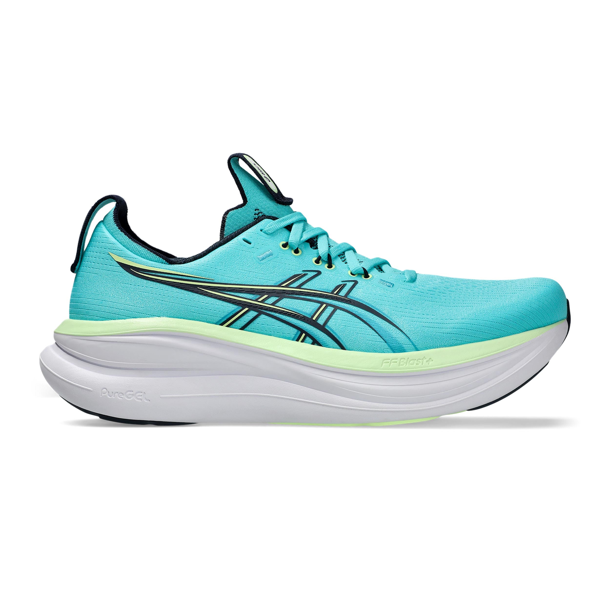 ASICS GEL-NIMBUS 28 Zapatilla neutral Hombres - turquesa, amarillo