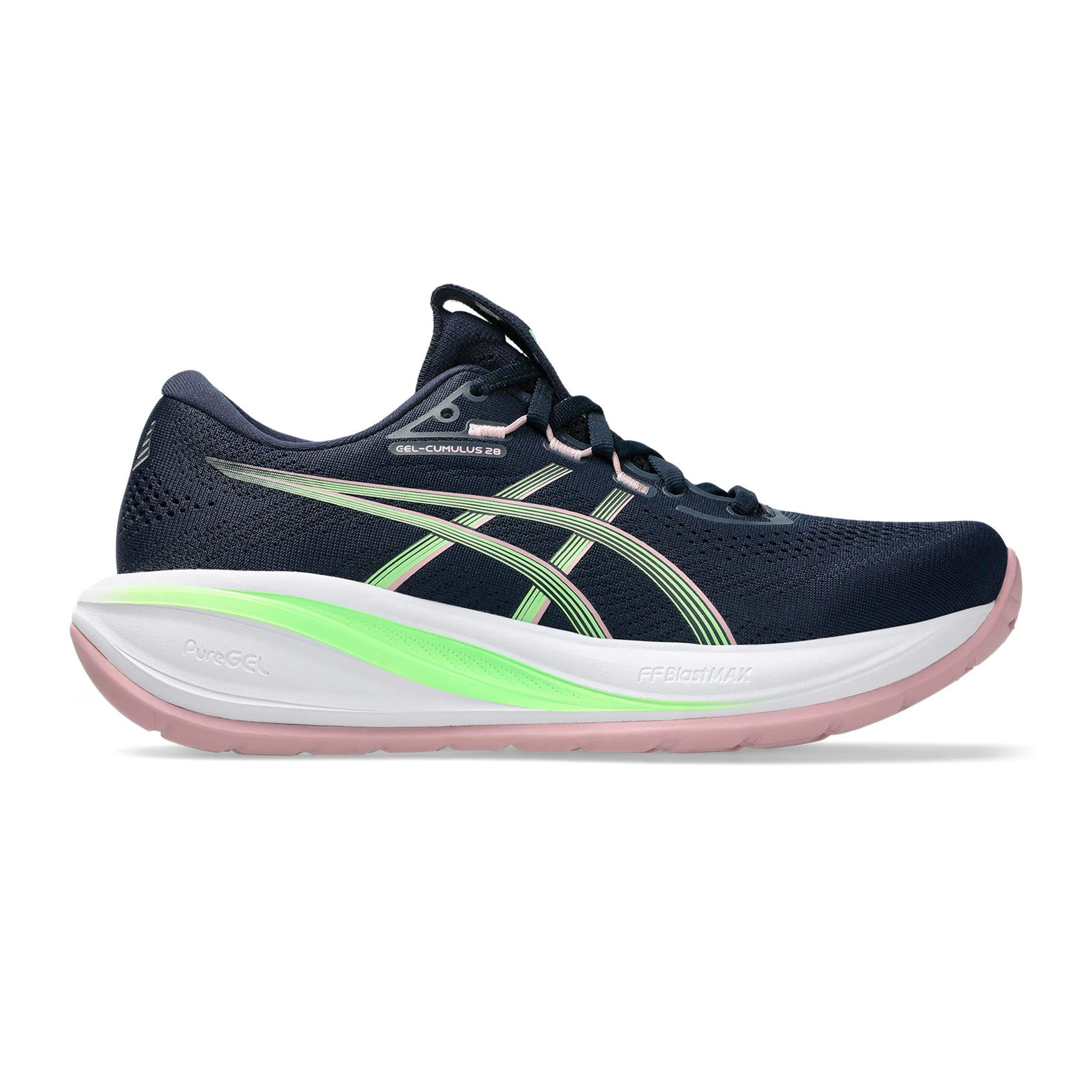 ASICS Gel-Cumulus 28 Zapatilla neutral Mujeres - azul oscuro, verde