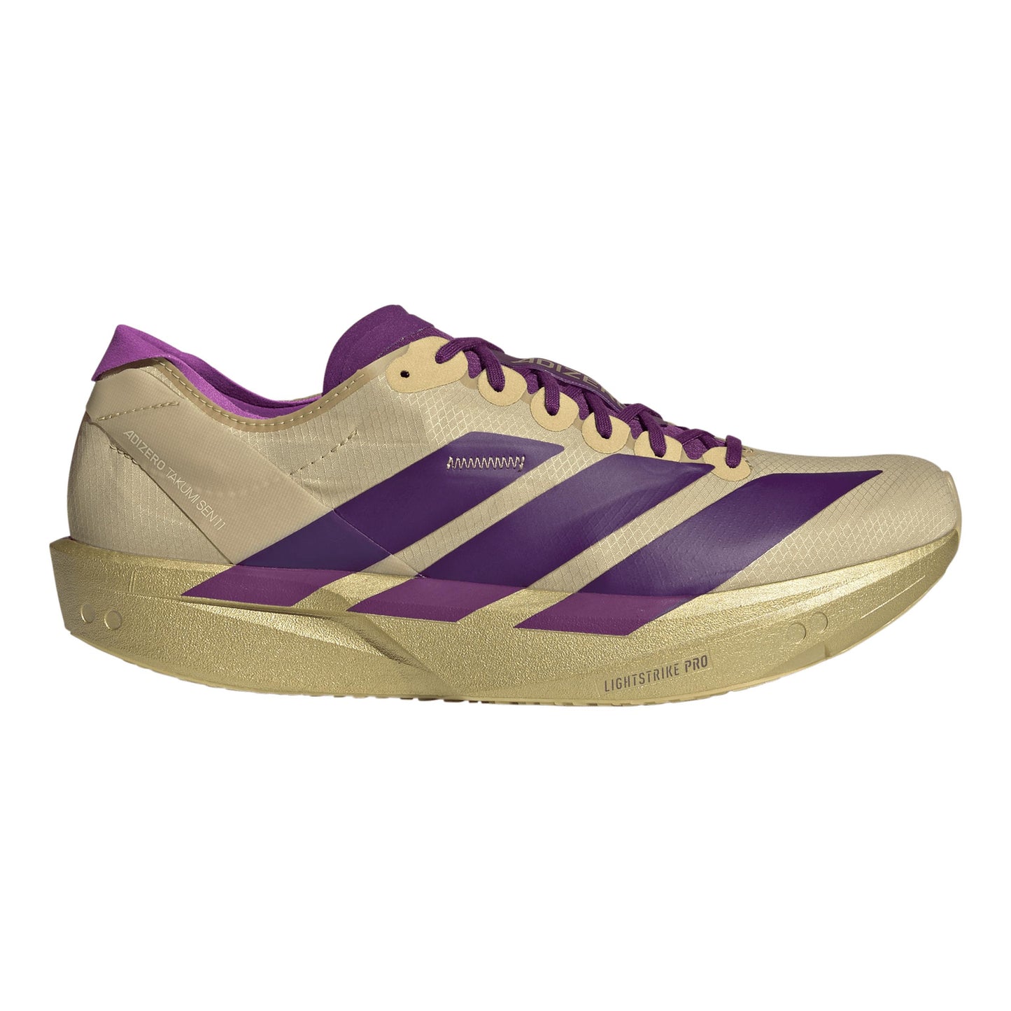 adidas Adizero Takumi Sen 11 Zapatilla de competición Hombres - beige, lila