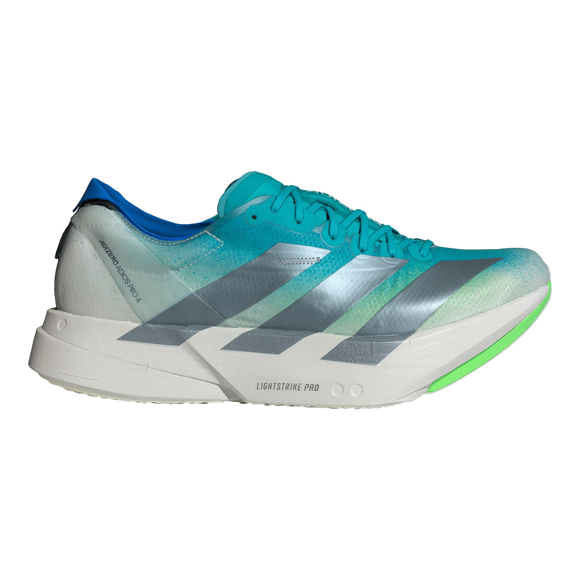 adidas adizero Adios Pro 4 Zapatilla de competición Hombres - turquesa, gris