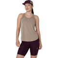 Road  Camiseta de running Mujeres - beige, crema