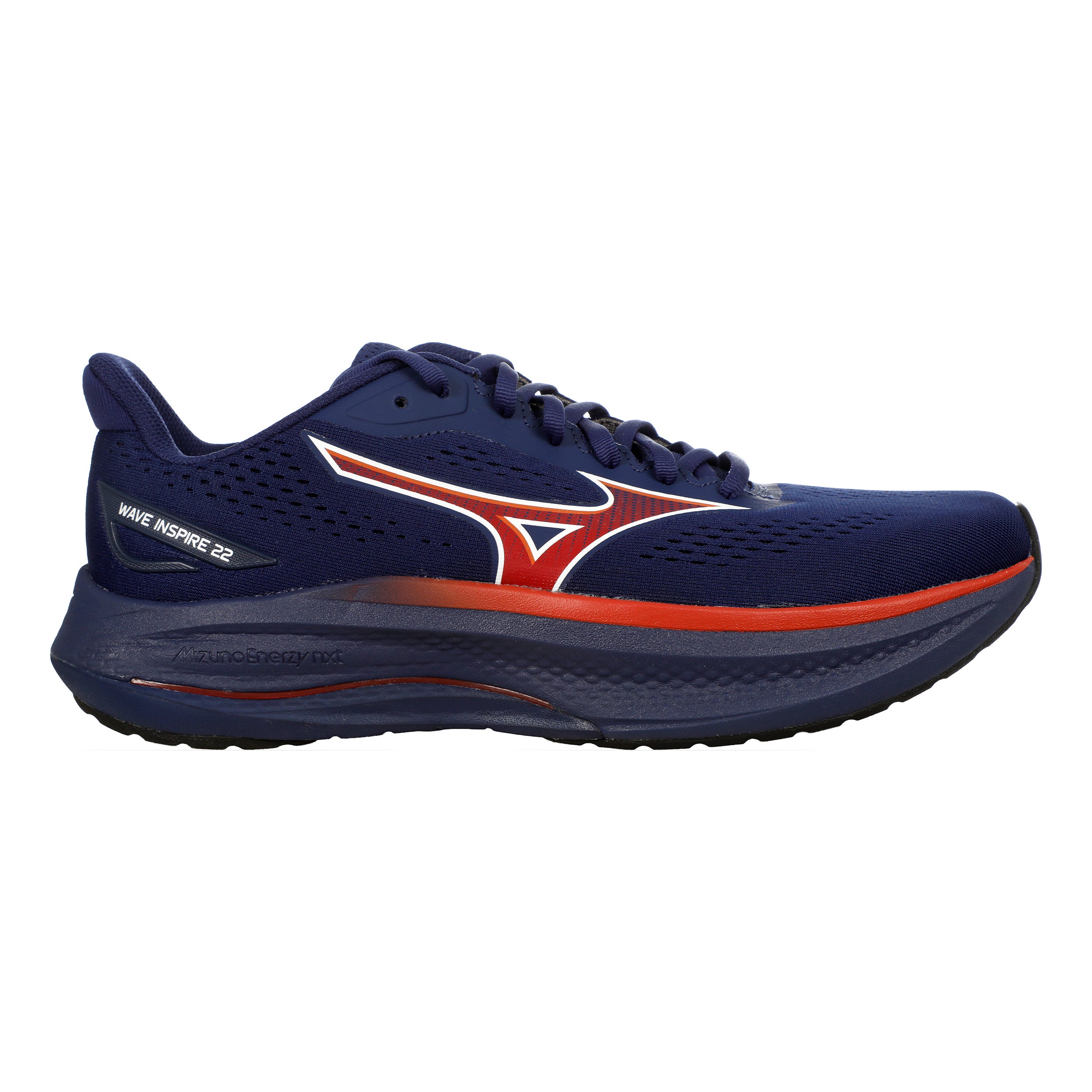 Mizuno Wave Inspire 22  Zapatilla de estabilidad Hombres - azul oscuro, rojo