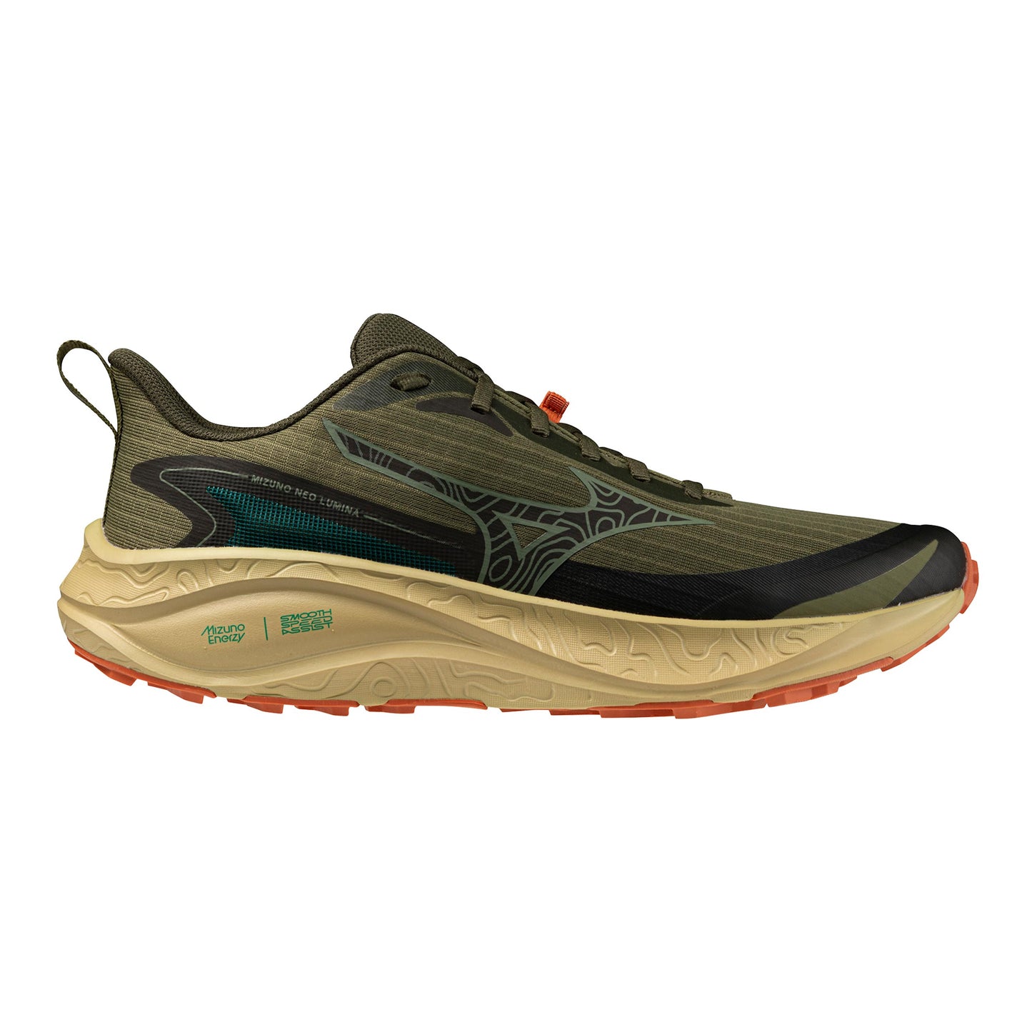 Mizuno Neo Lumina  Zapatilla trail Hombres - oliva, naranja