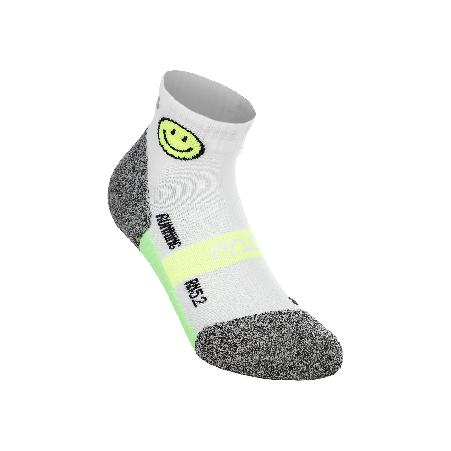 P.A.C. RN 5.2 Reflective Pro Calcetines para correr Mujeres-blanco, amarillo neón
