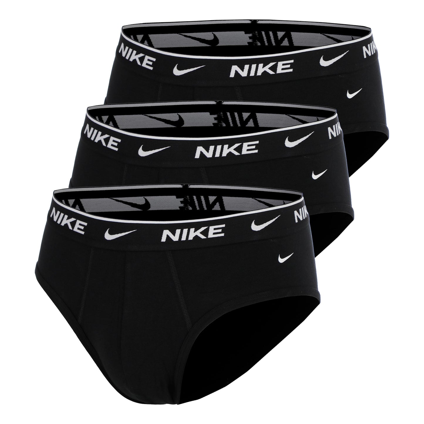 Nike Essential Cotton Stretch Brief Calzoncillos tipo bóxer - Pack de 3 Hombres-negro, negro