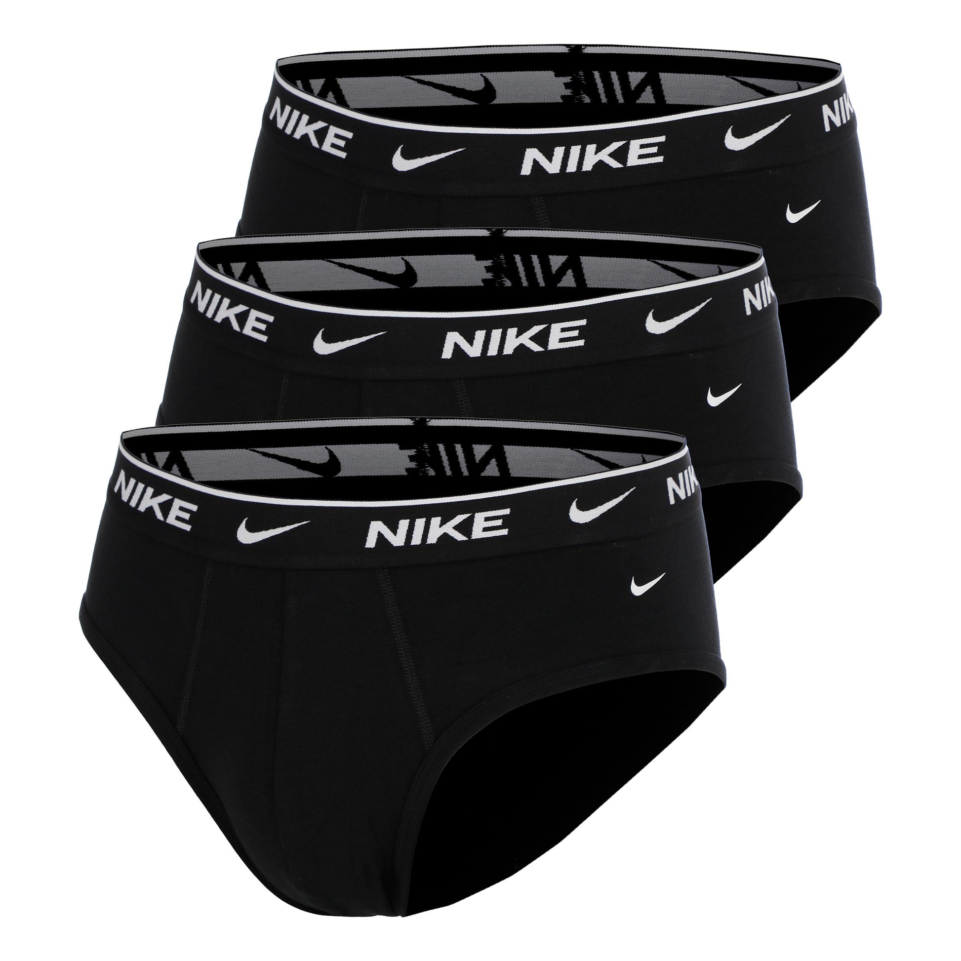Nike Essential Cotton Stretch Brief Calzoncillos tipo bóxer - Pack de 3 Hombres-negro, negro