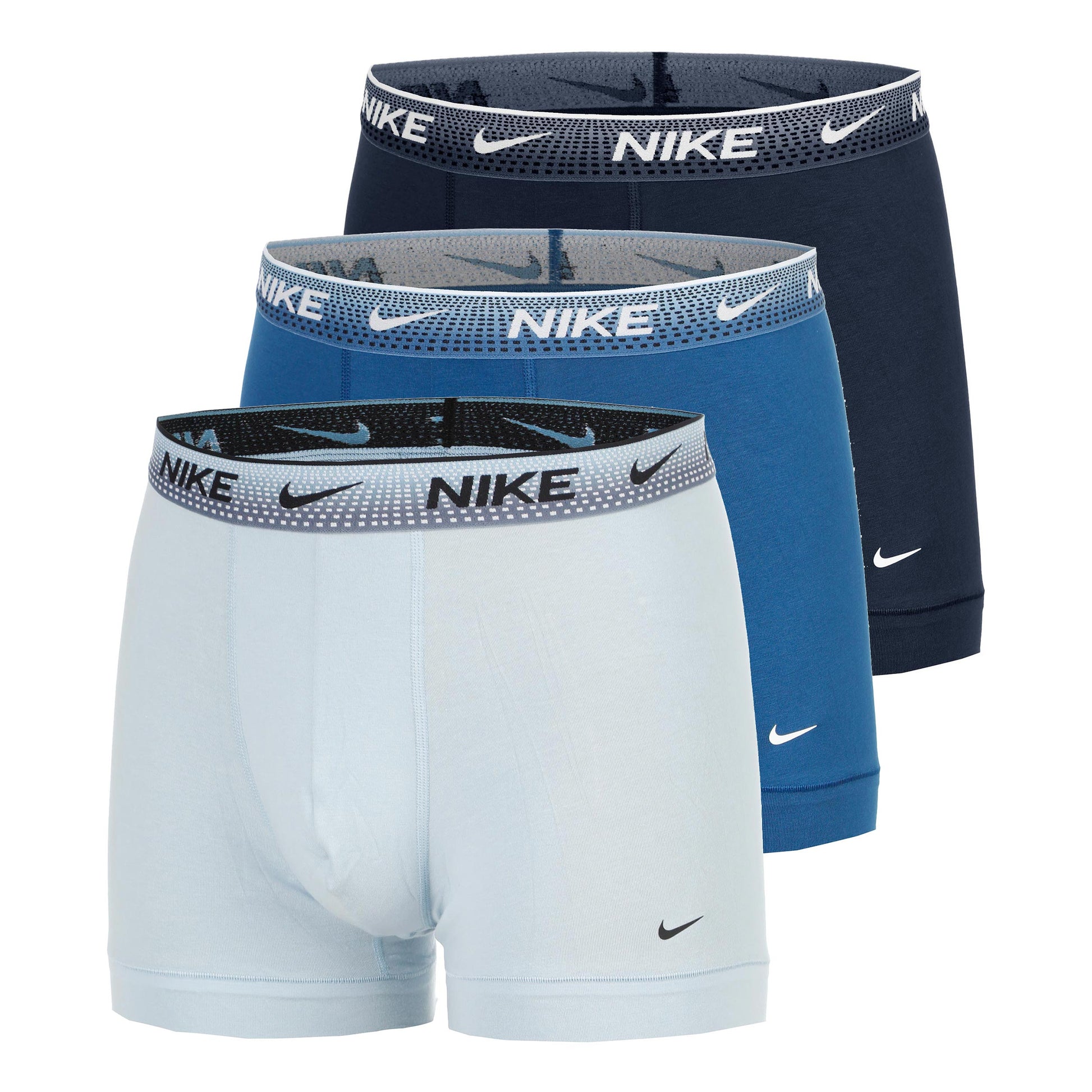 Nike Essential Cotton Stretch Trunk Calzoncillos tipo bóxer Pack de 3 Hombres - azul