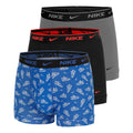 Essential Cotton Stretch Trunk Calzoncillos tipo bóxer Pack de 3 Hombres - azul claro