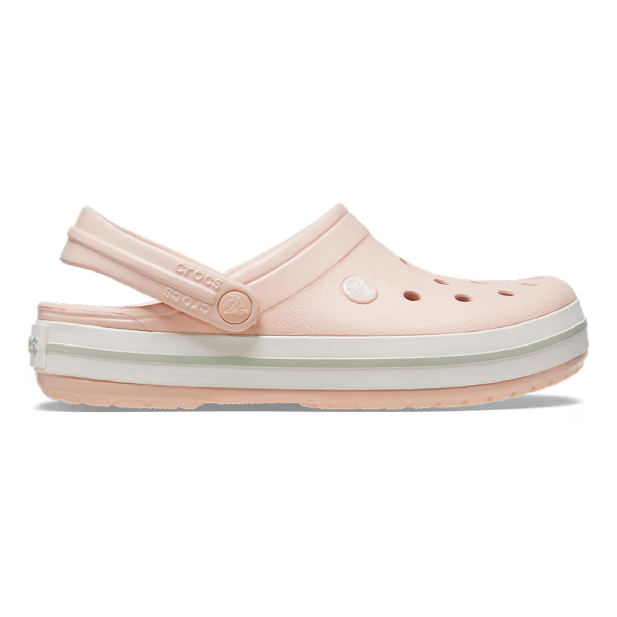 Crocs Crocband Clog Chanclas Unisex - rosa, blanco