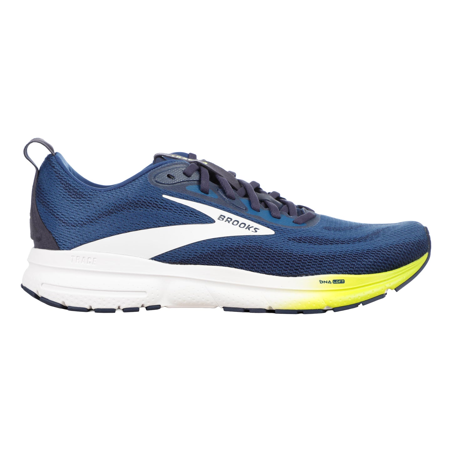 Brooks Trace 4 Zapatilla neutral Hombres - azul oscuro, blanco