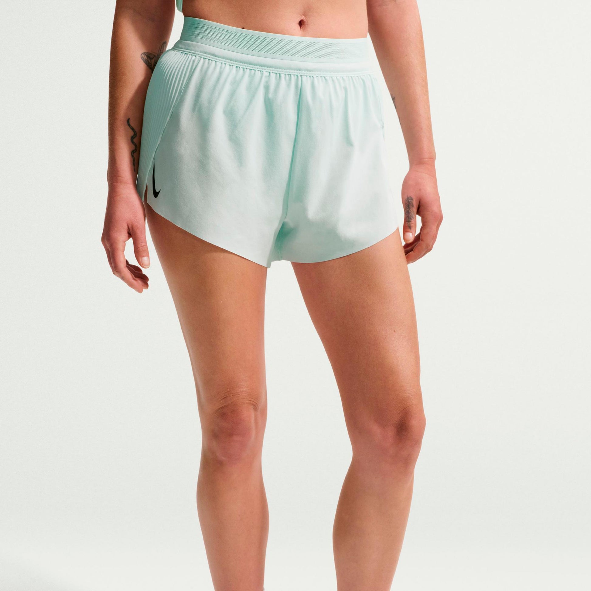Nike AeroSwift Pantalones cortos Mujeres - menta, negro