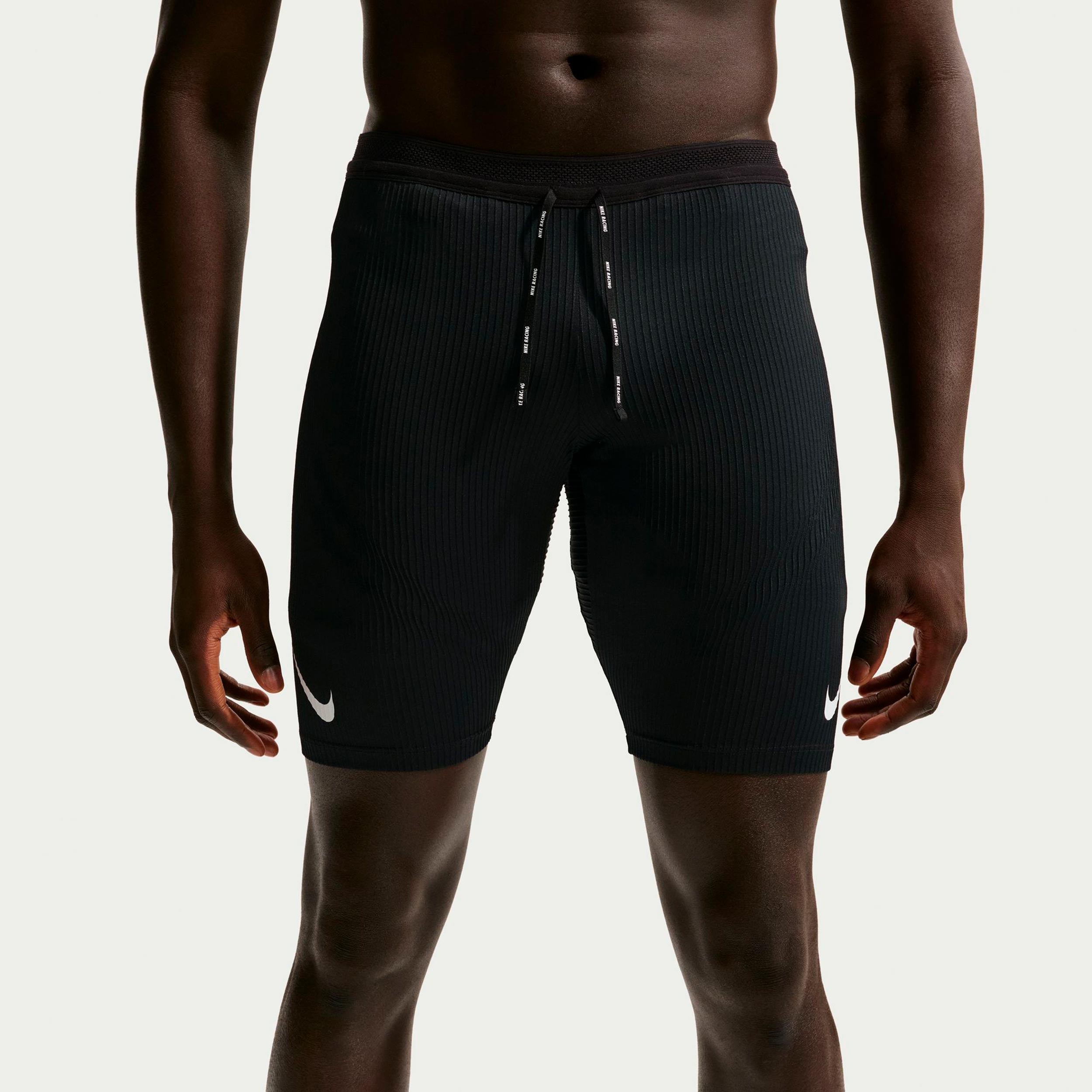 Nike AeroSwift Mallas para correr Hombres - negro, blanco