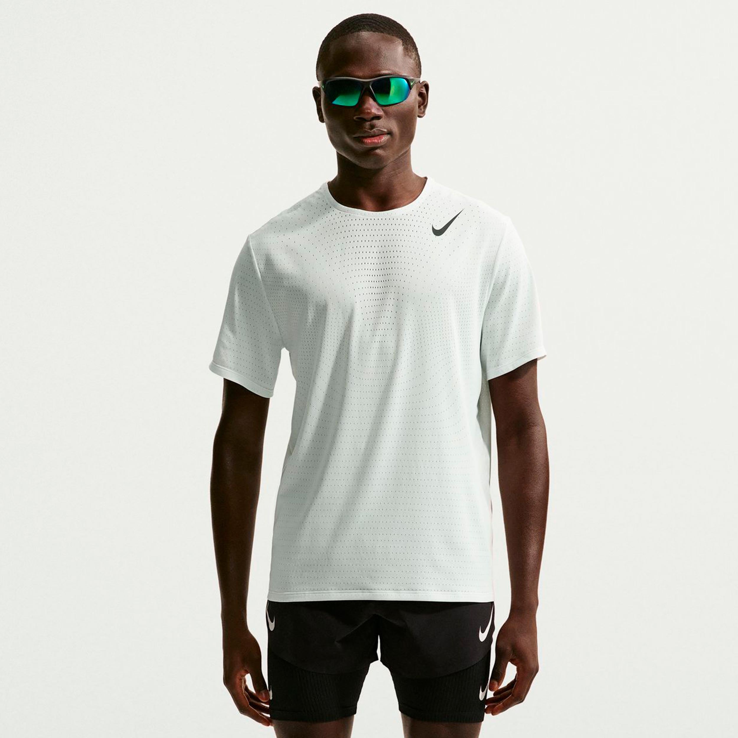 Nike Aeroswift Camiseta de running Hombres - blanco, negro