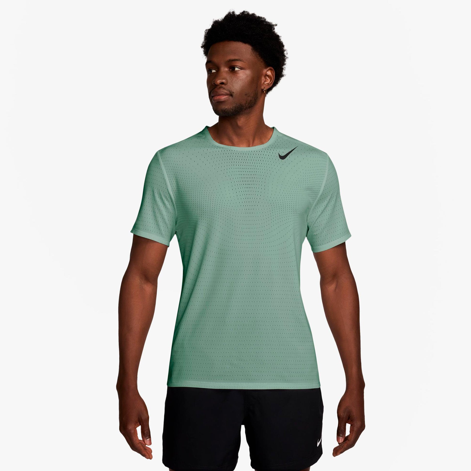 Nike Aeroswift Camiseta de running Hombres - oliva, negro