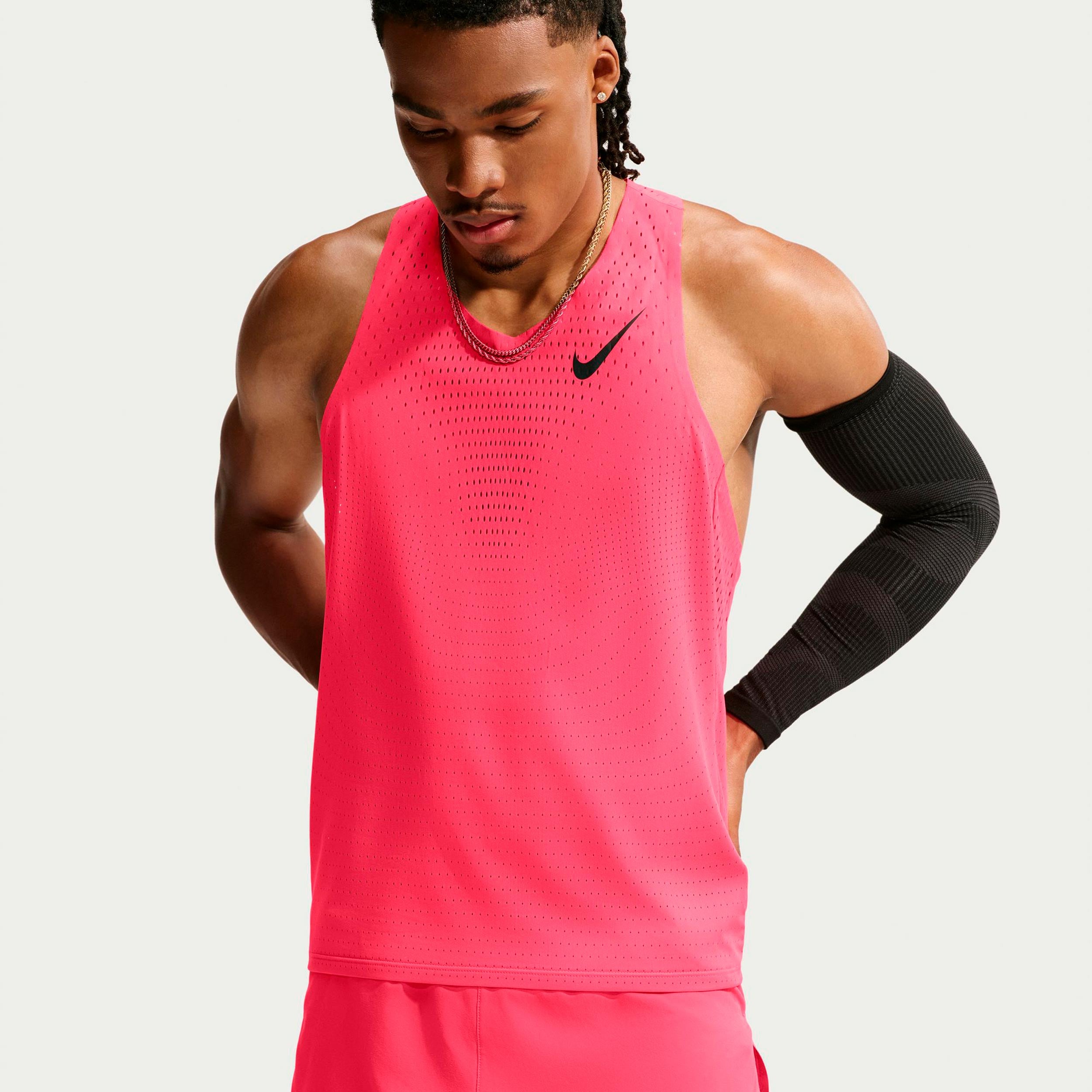 Nike AeroSwift  Camiseta de running Hombres - rojo, negro