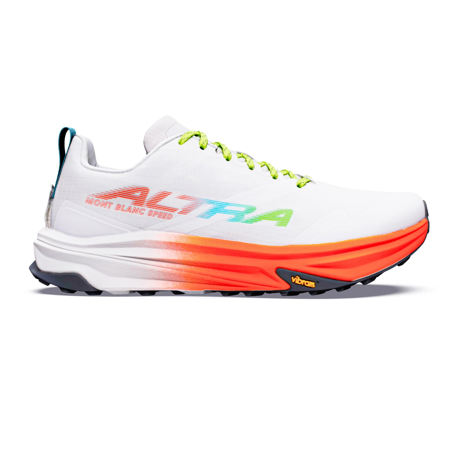 Altra Mont Blanc Speed Zapatilla trail Mujeres - blanco, coral