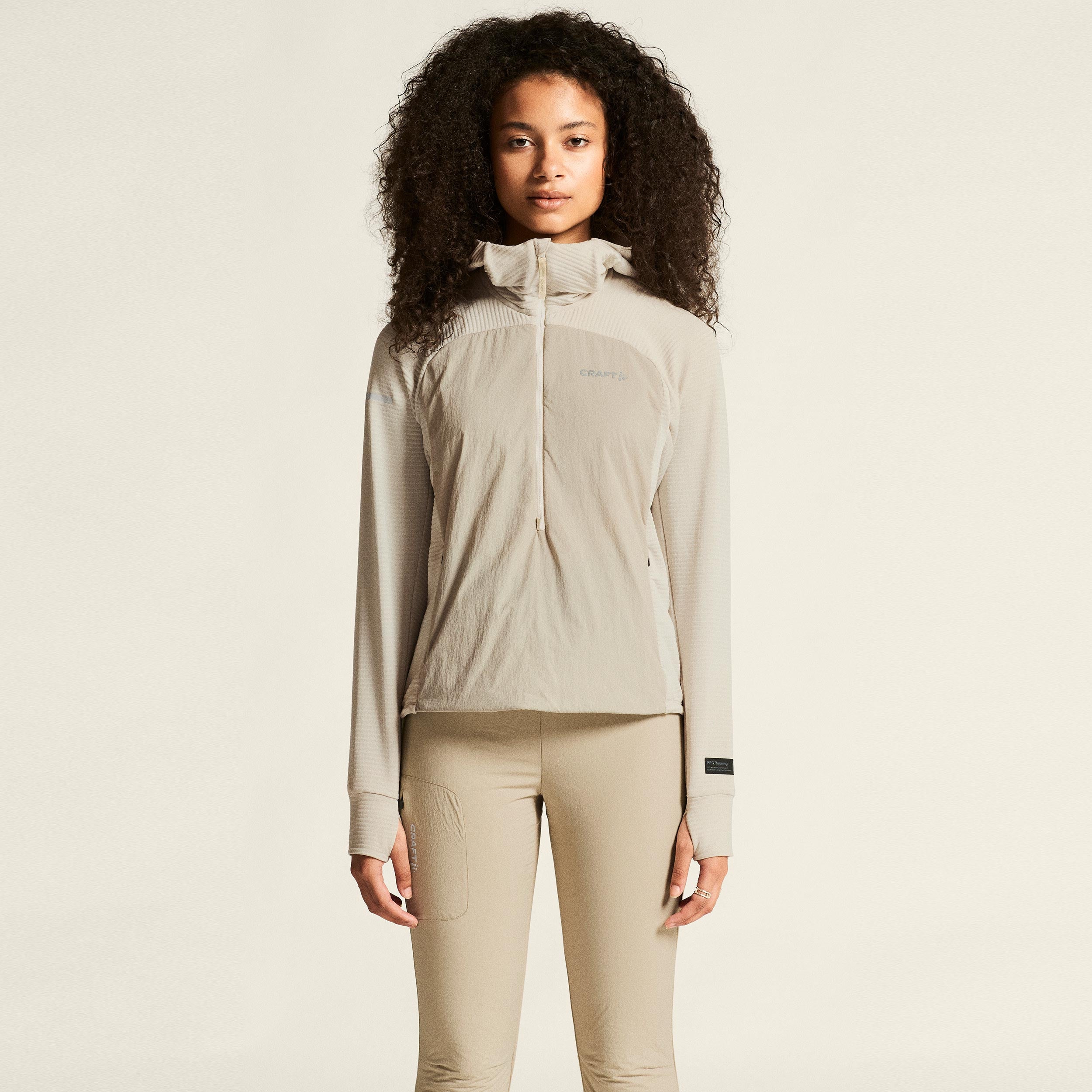 Craft SubZ Light Sudadera con cremallera Mujeres - beige