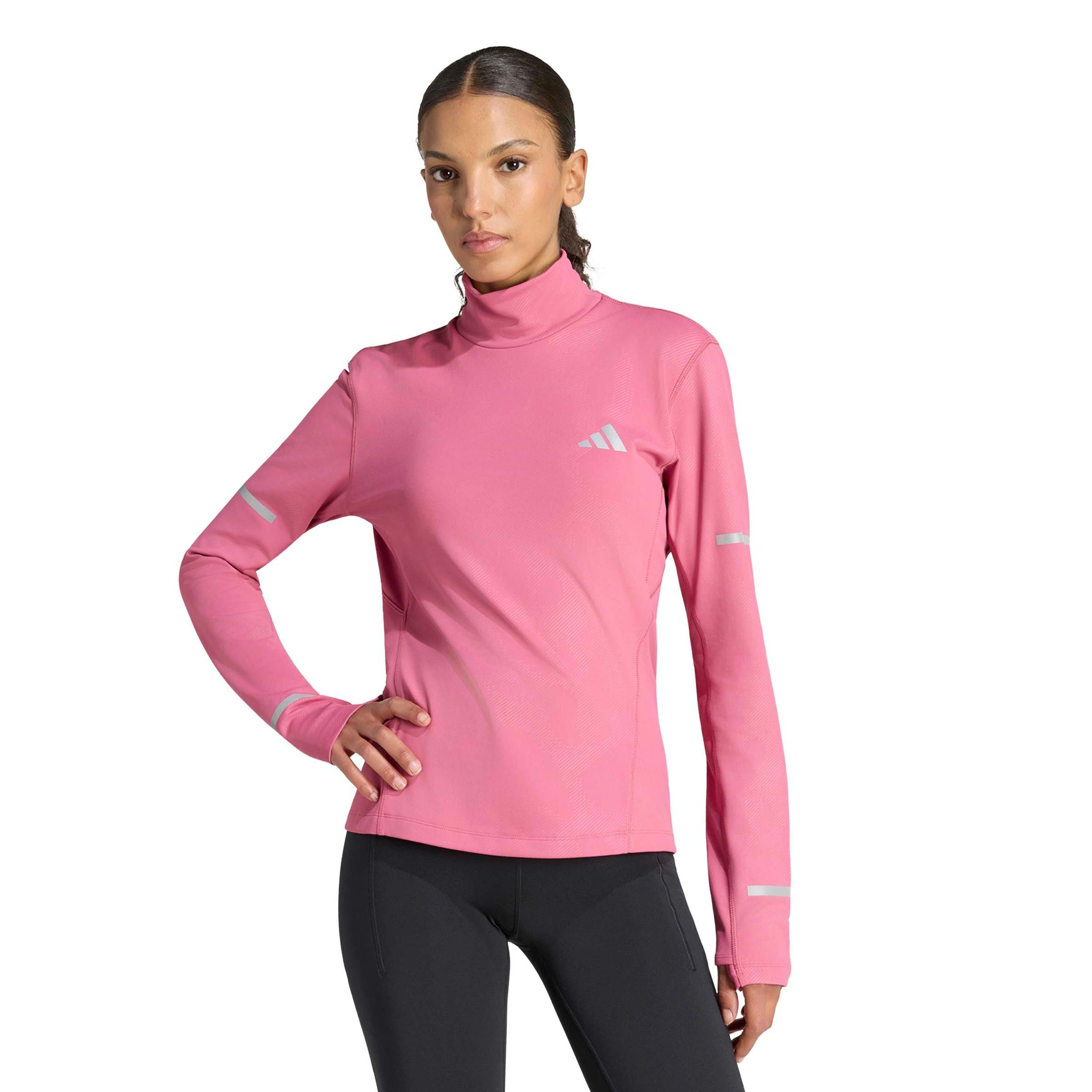 adidas adi365 Warm Camiseta de running Mujeres - rojo vino
