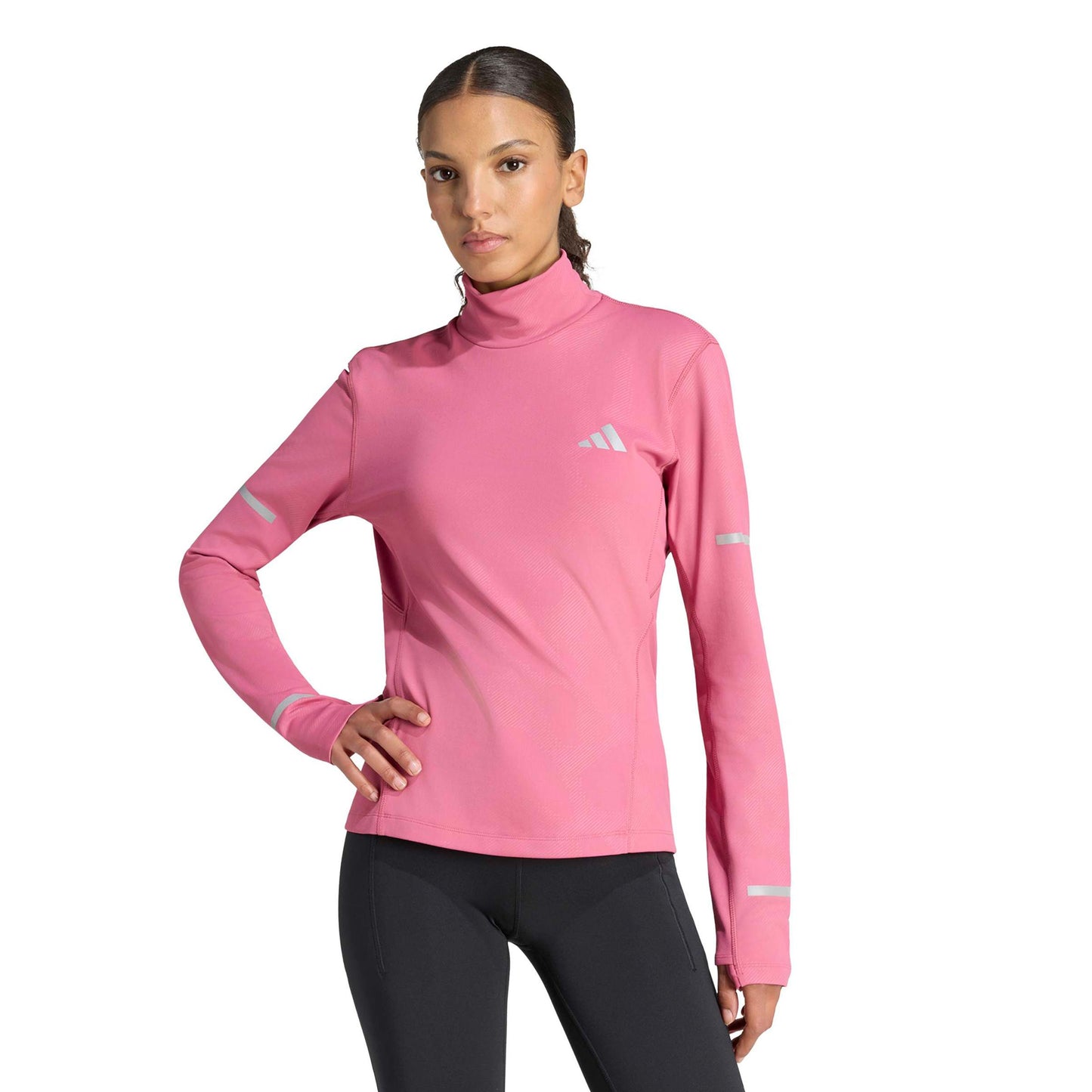 adidas adi365 Warm Camiseta de running Mujeres - rojo vino