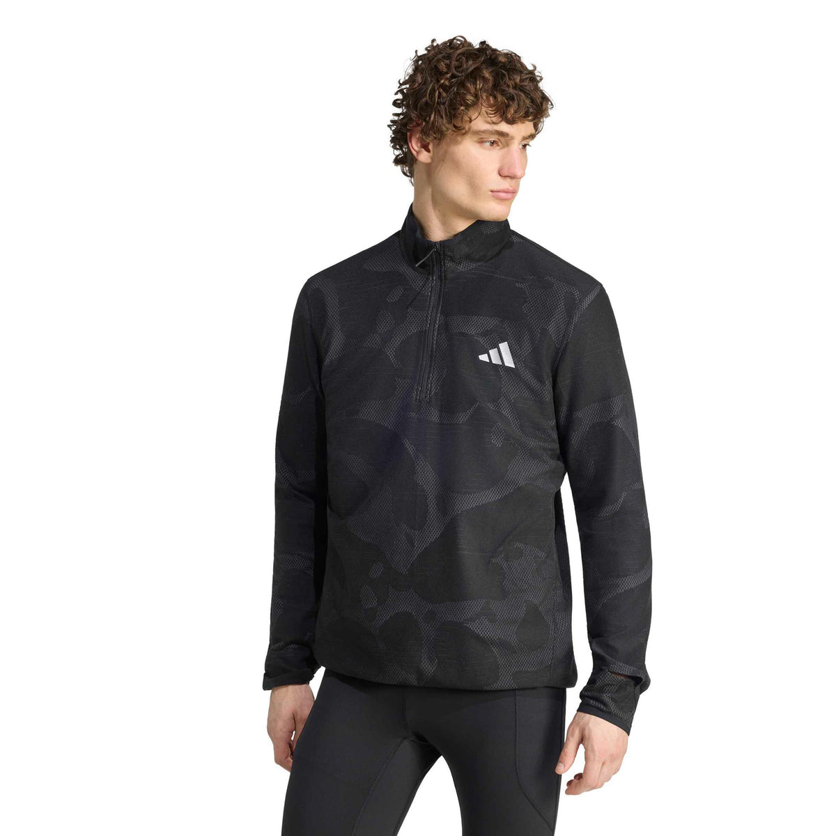 adidas adi365 Climawarm+ Camiseta de running Hombres - negro