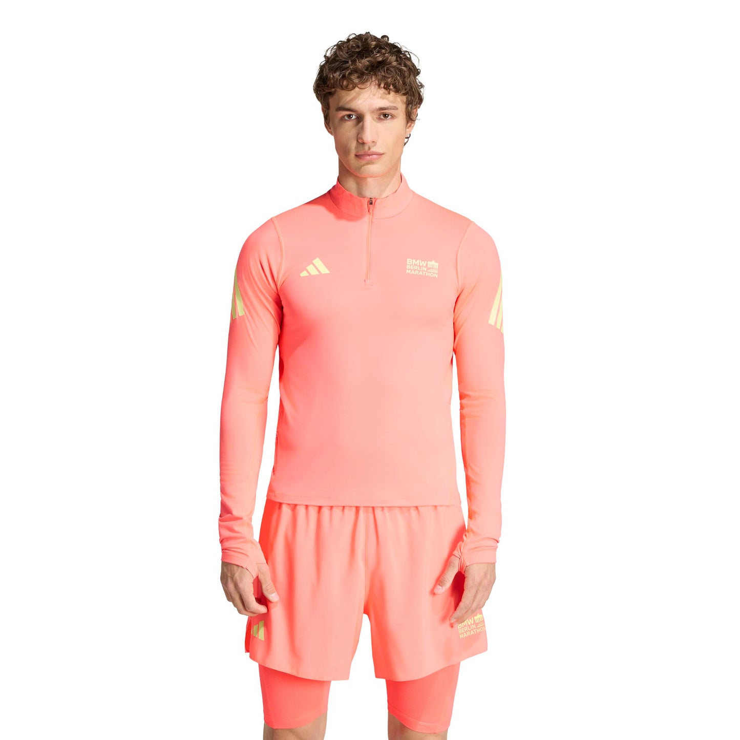 adidas BMW Berlin Camiseta de running Hombres - azul, amarillo