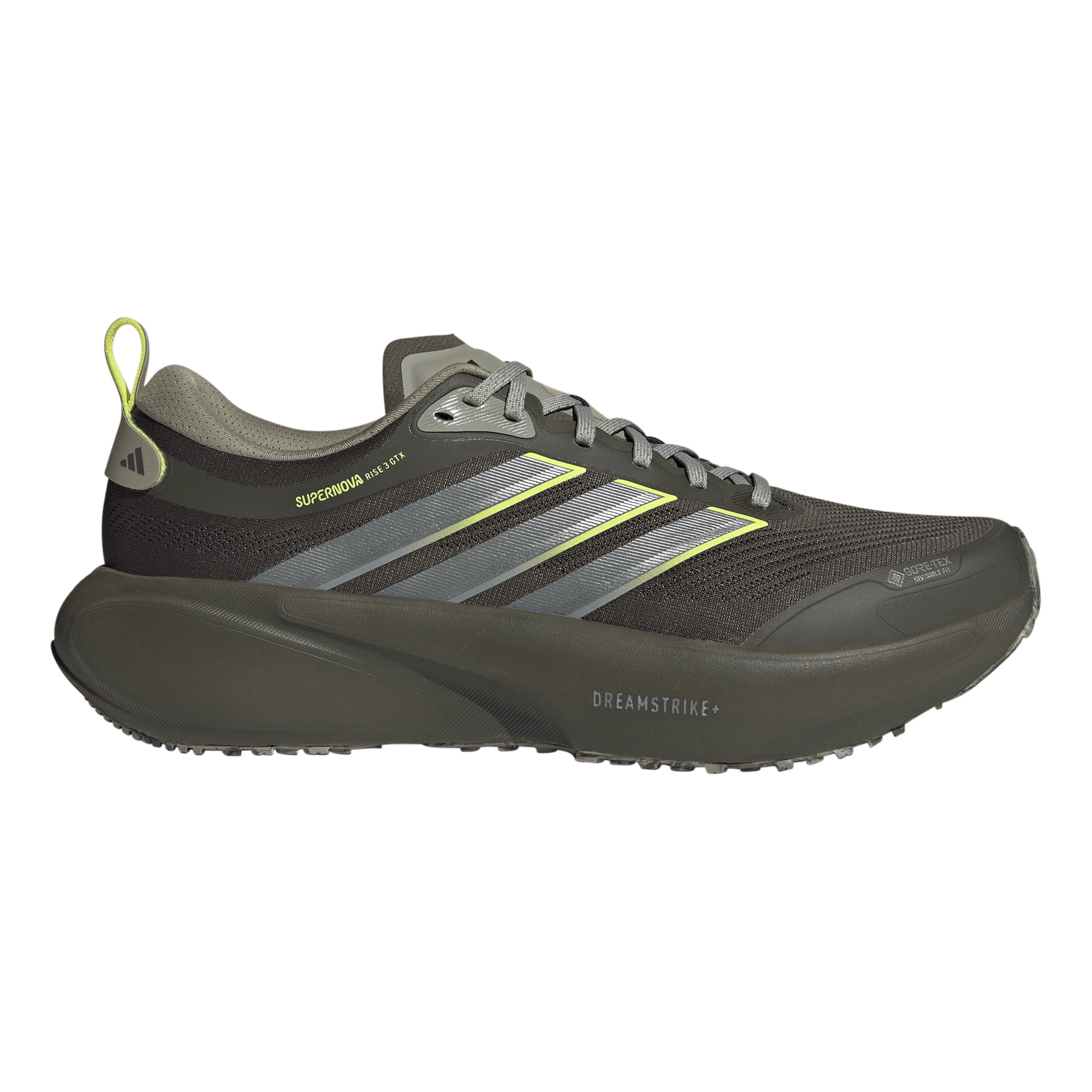 adidas Supernova Rise 3 GTX Zapatilla neutral Hombres - oliva, amarillo neón
