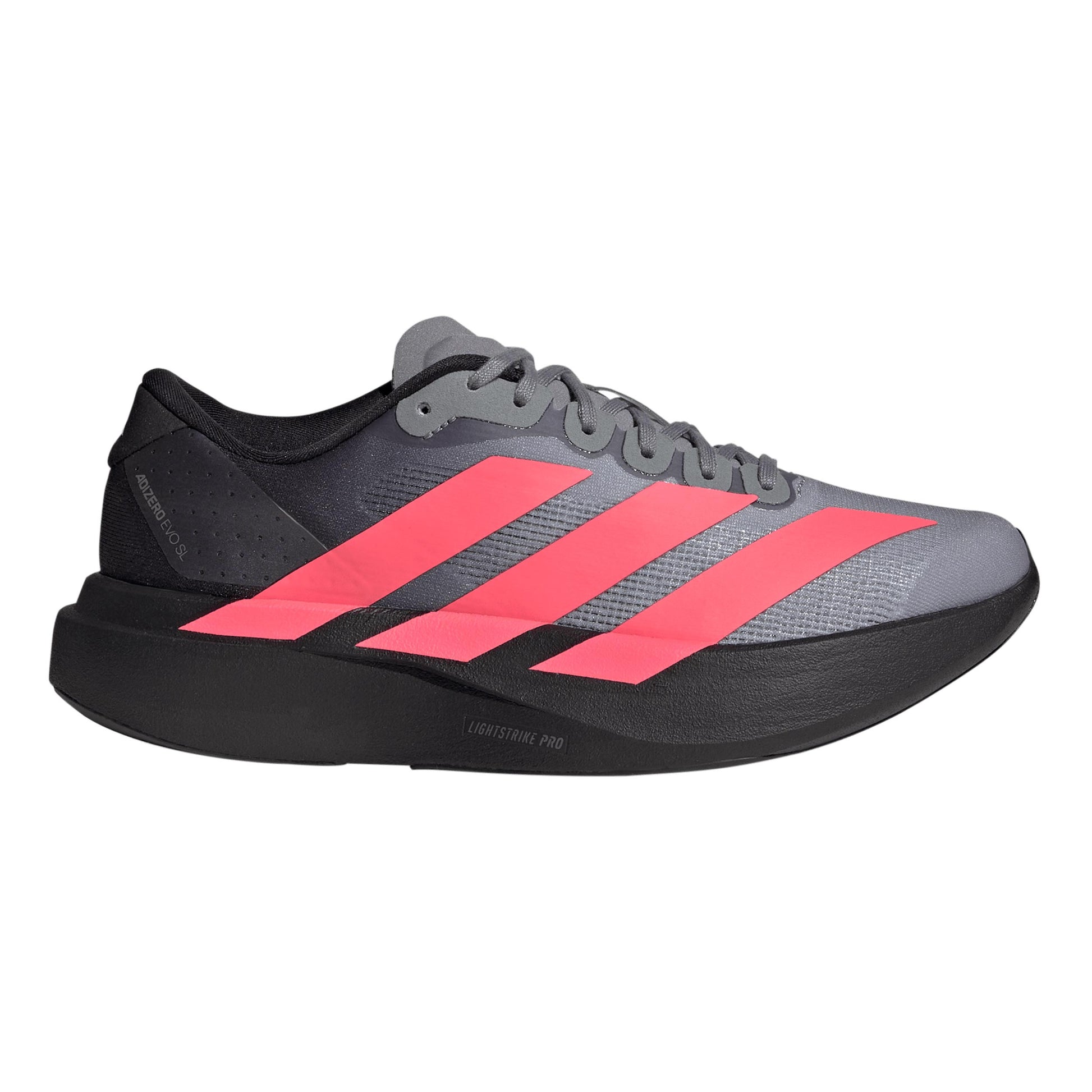 adidas adizero Evo SL Zapatilla de competición Mujeres - gris oscuro, rojo