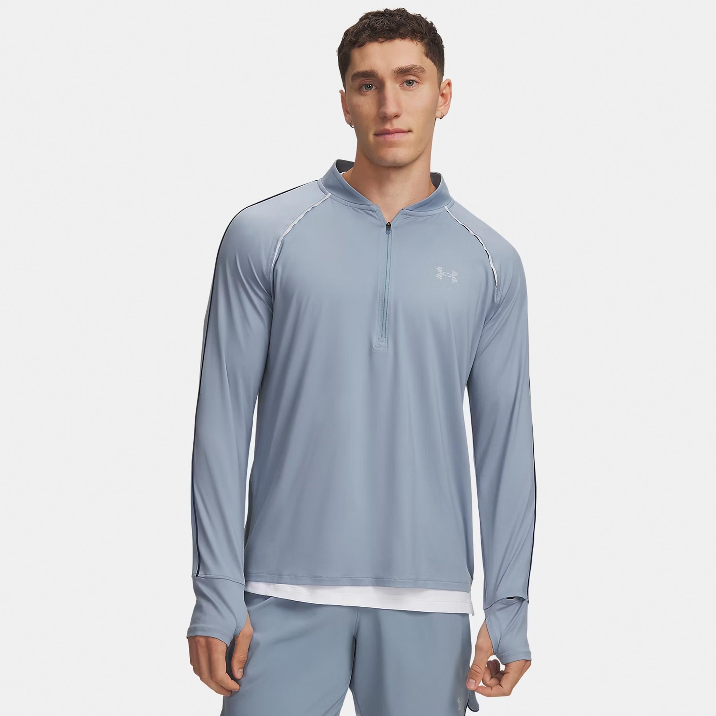 Under Armour Velociti Half Zip  Camiseta de running Hombres - azul