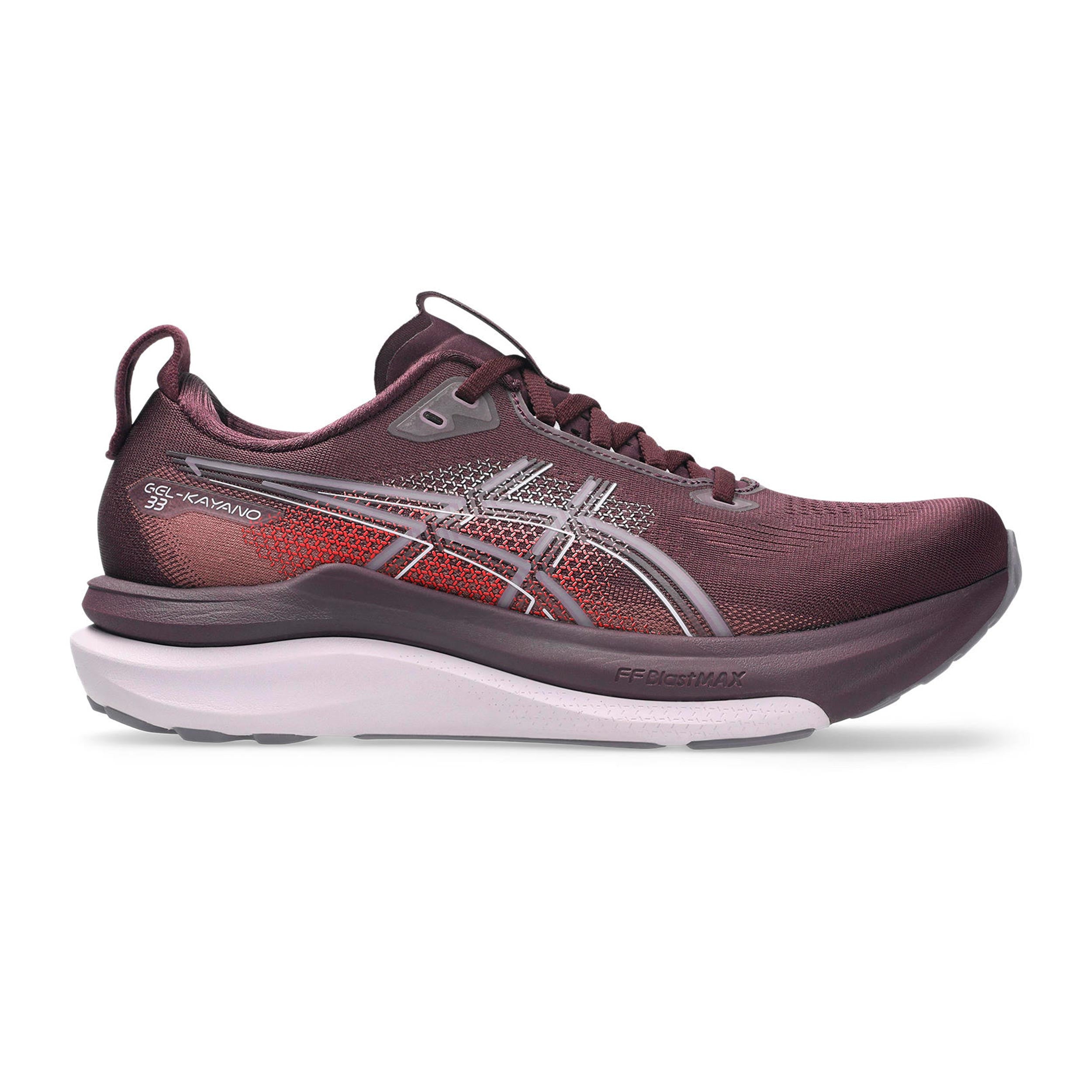 ASICS GEL-KAYANO 33 Zapatilla de estabilidad Mujeres - rojo vino, lila