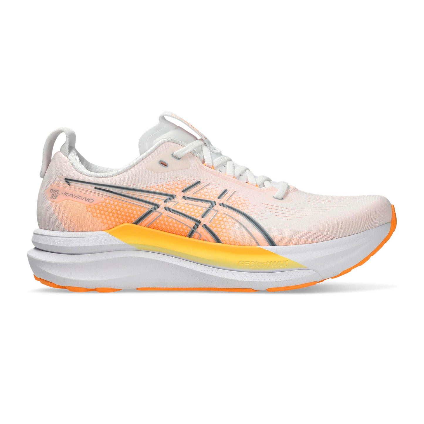 ASICS GEL-KAYANO 33 Zapatilla de estabilidad Hombres - blanco, naranja