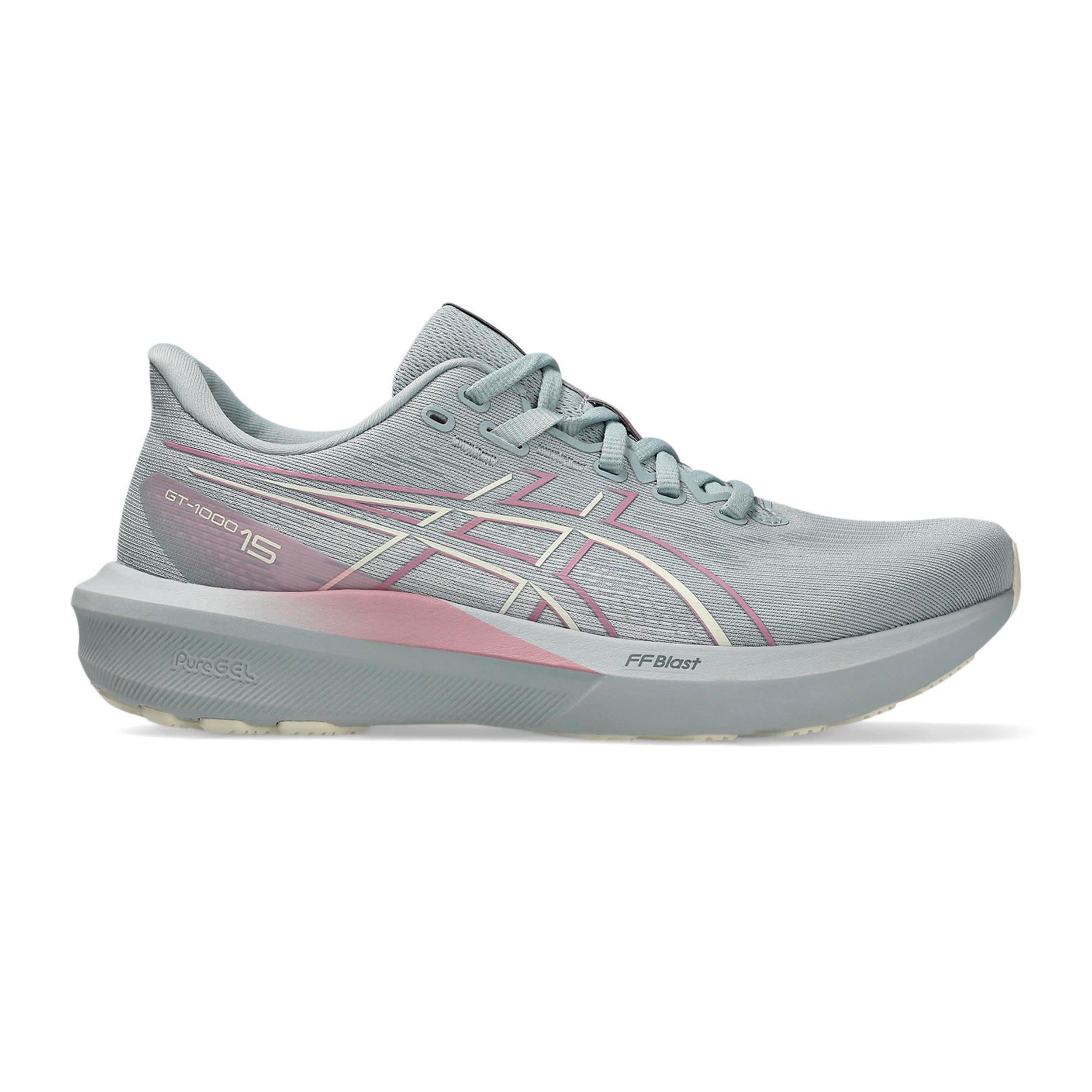 ASICS GT-1000 15 Zapatilla de estabilidad Mujeres - azul-gris, crema