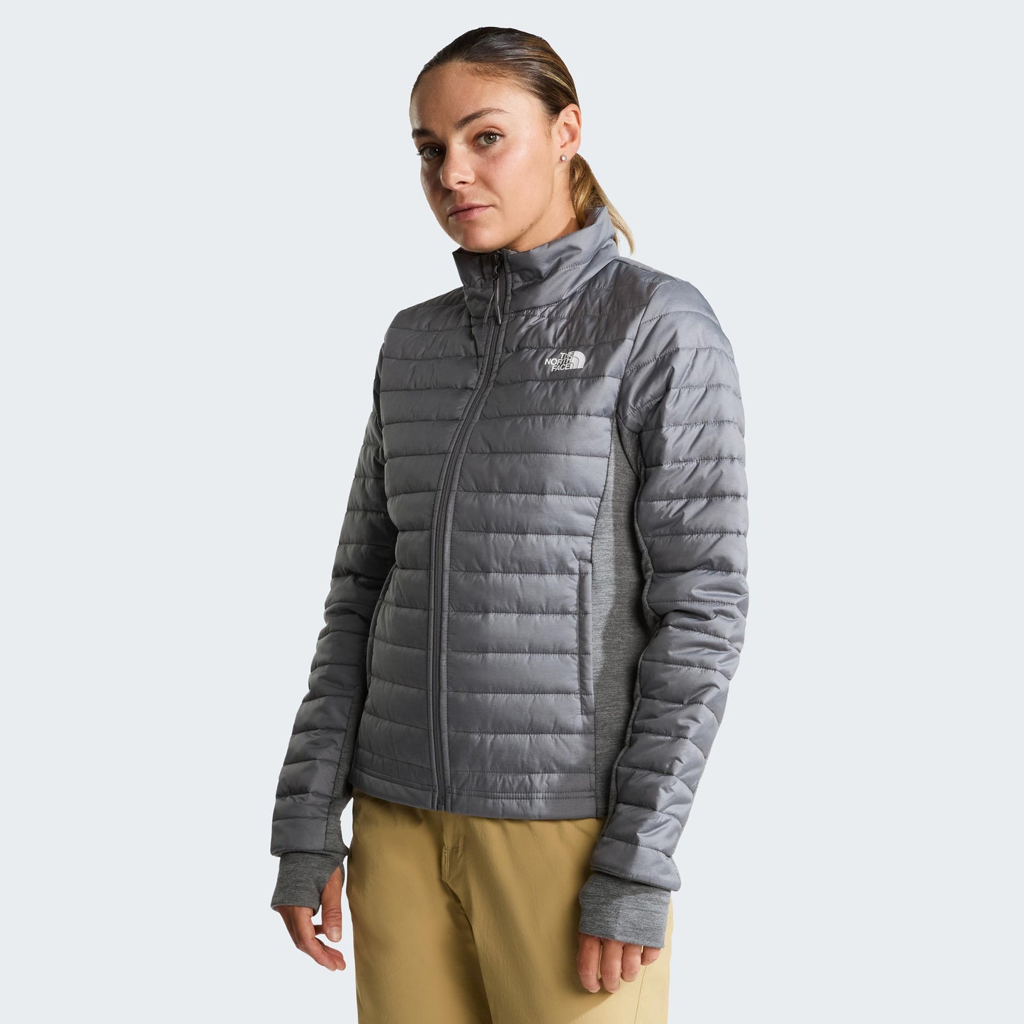 The North Face Canyonlands Hybrid Chaqueta para correr Mujeres - gris