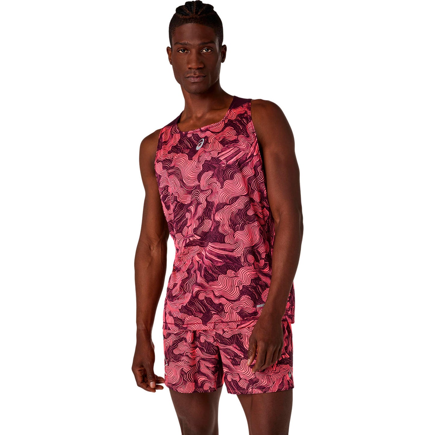 ASICS Fujitrail  Camiseta de running - coral, rojo vino