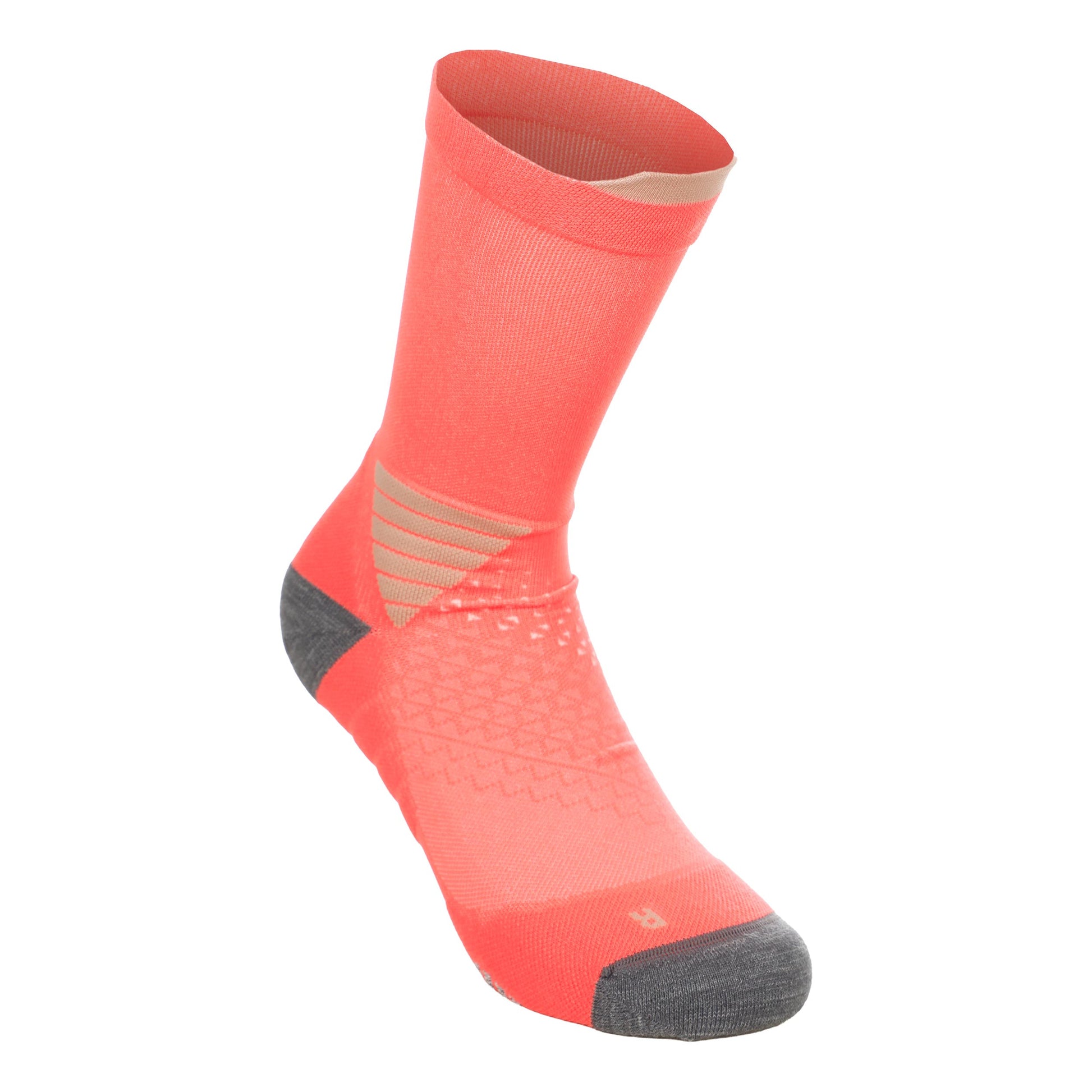 ASICS Elite Fujitrail Crew  Calcetines para correr - coral, gris