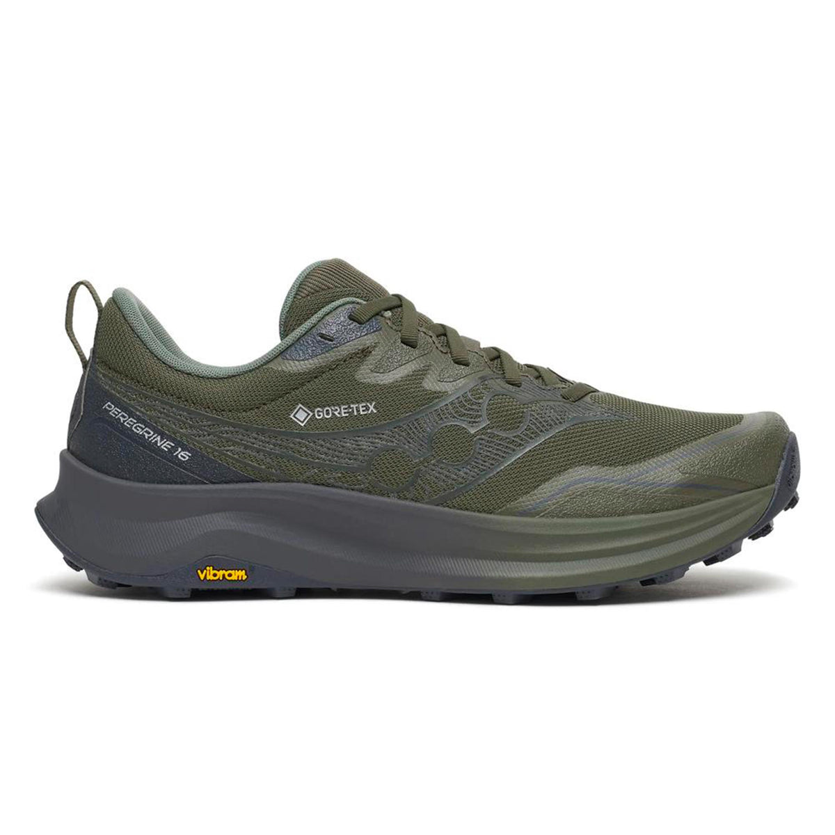 Saucony Peregrine 16 GTX Zapatilla trail Hombres - oliva, gris