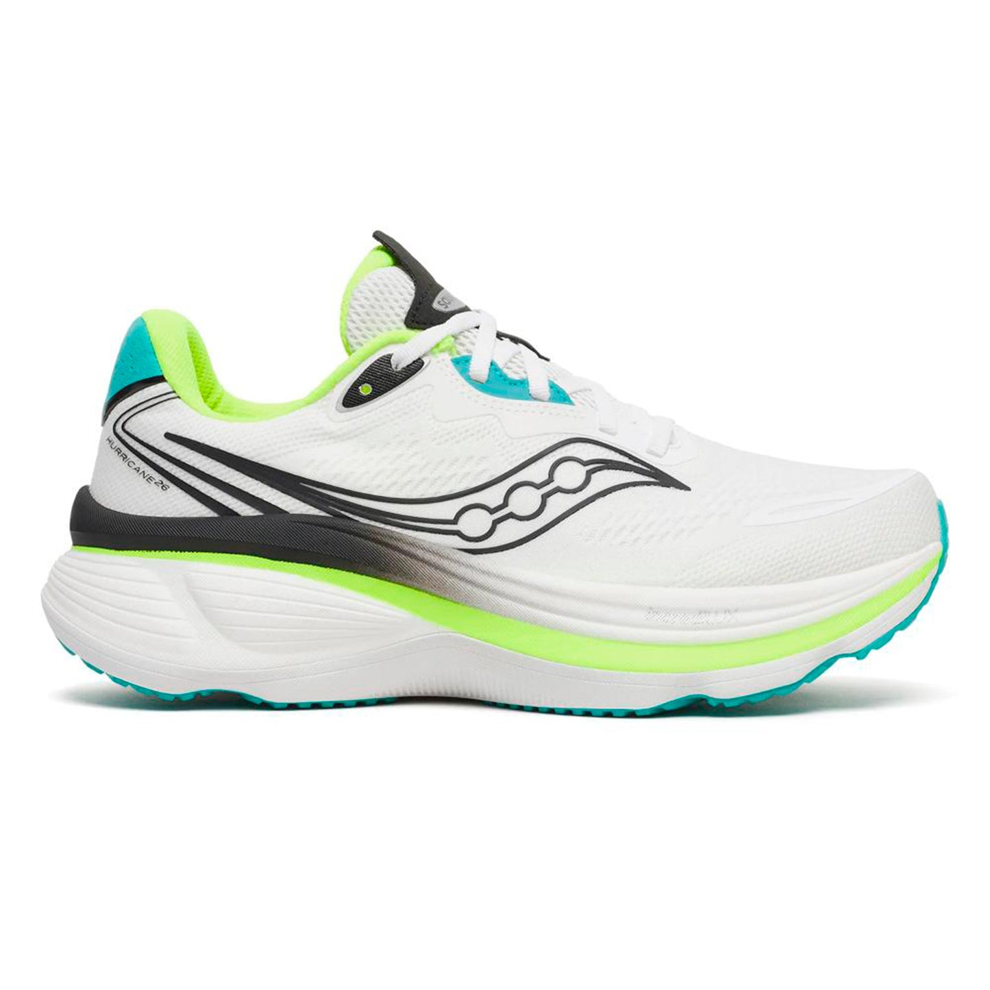 Saucony Hurricane 26 Zapatilla de estabilidad Hombres - blanco, multicolor