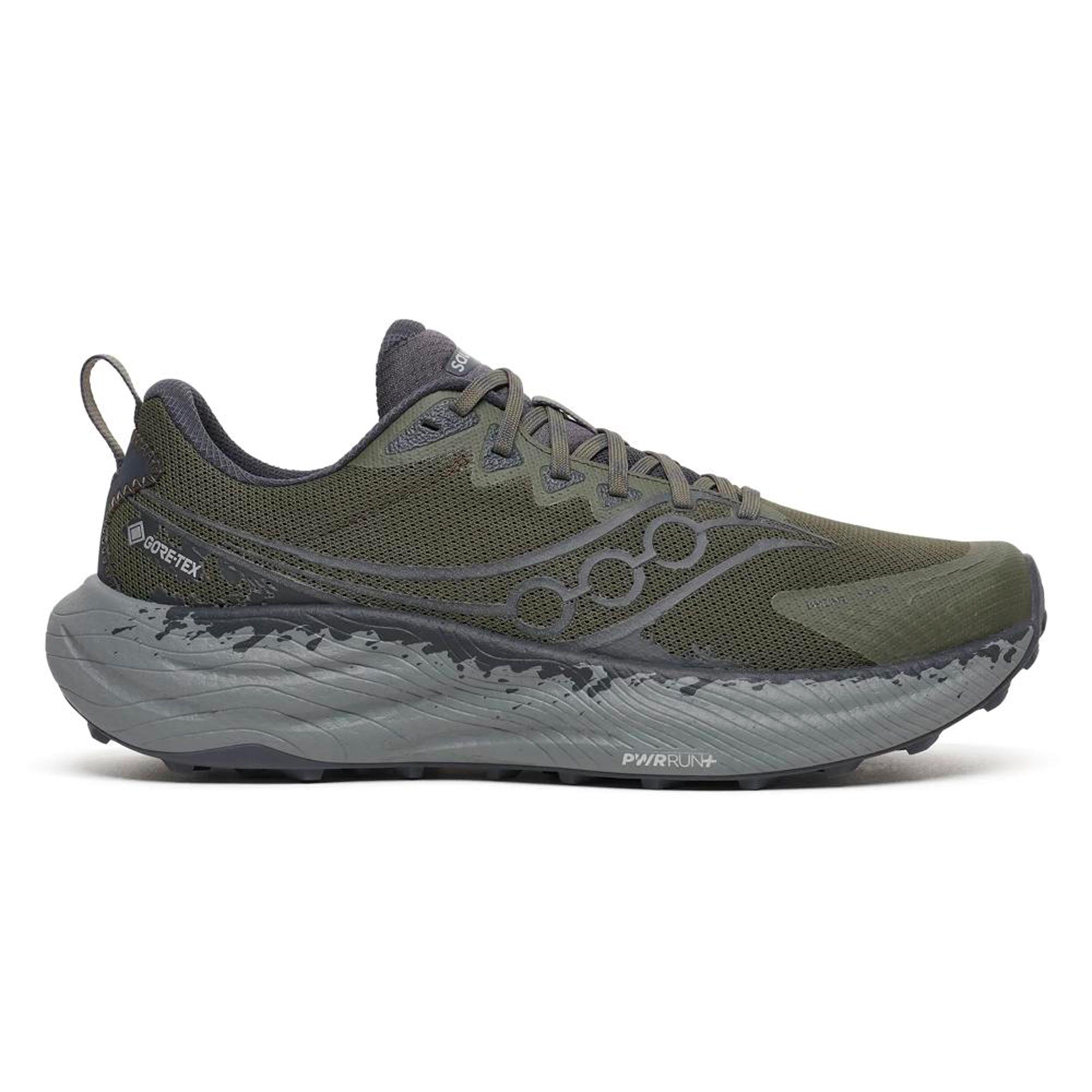 Saucony Ride TR3 GTX Zapatilla neutral Hombres - oliva, gris