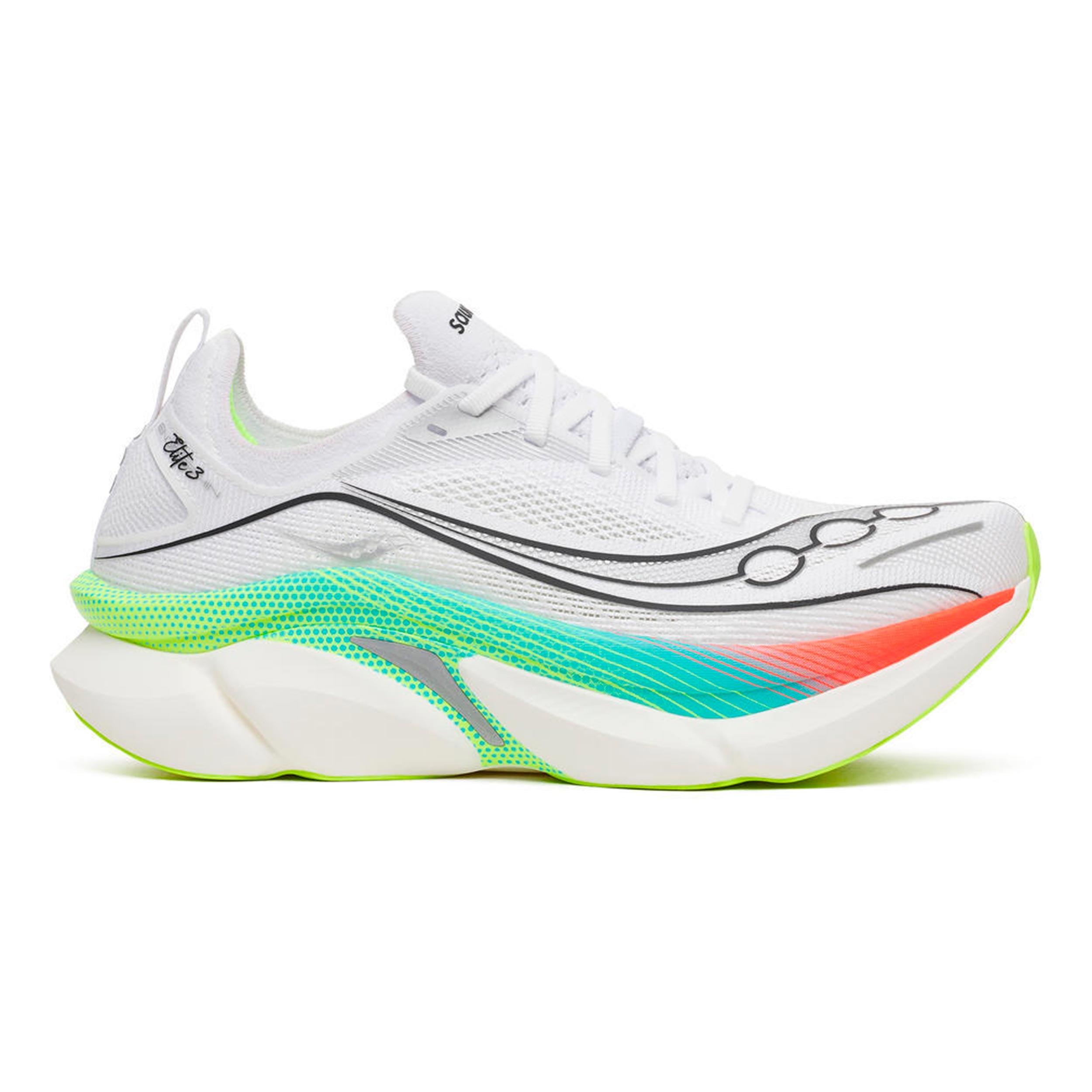 Saucony Endorphin Elite 3 Zapatilla de competición Unisex - blanco, multicolor