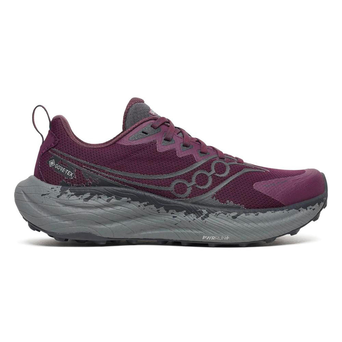Saucony Ride TR3 GTX Zapatilla neutral Mujeres - rojo vino, gris