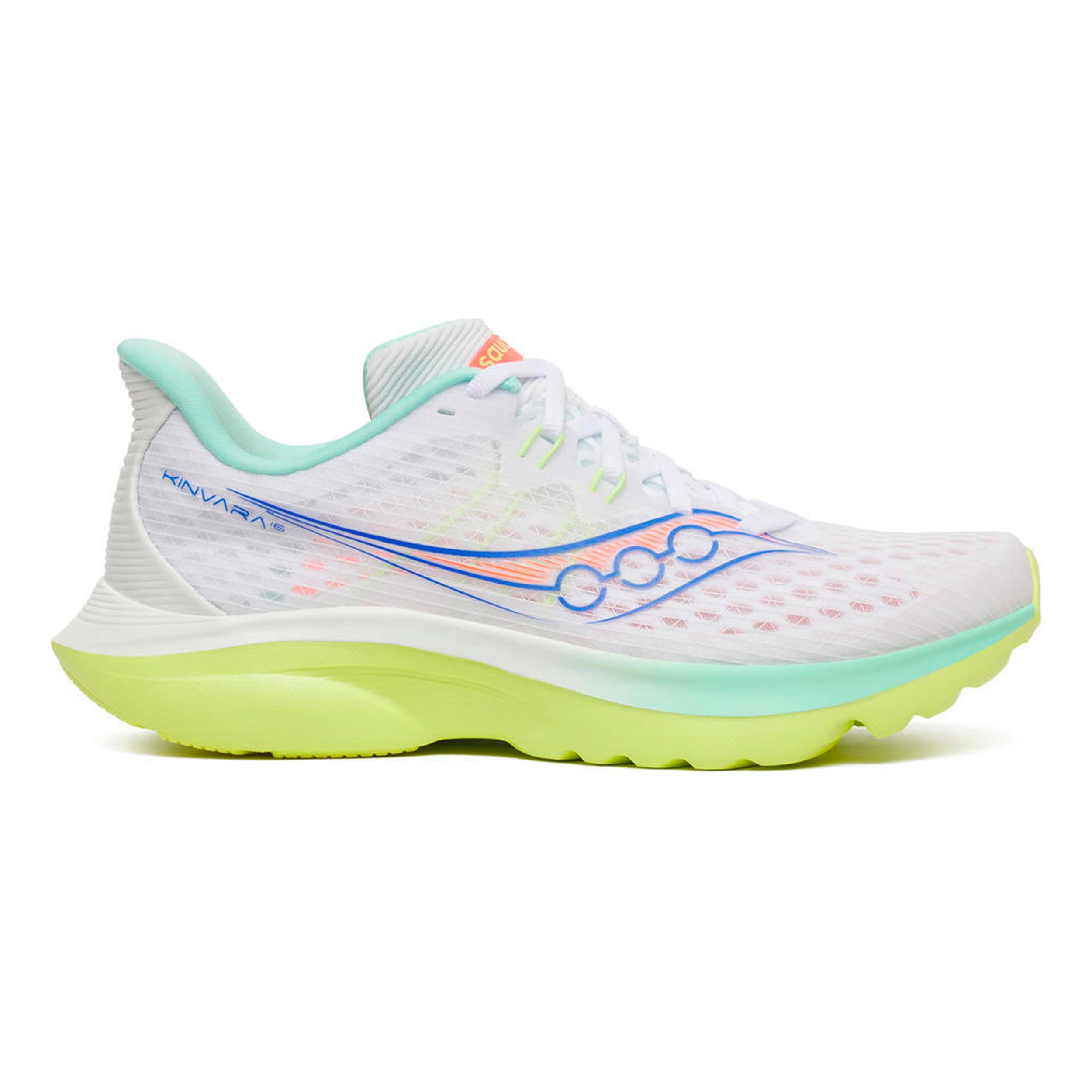 Saucony Kinvara 16 Zapatilla neutral Mujeres - blanco, amarillo neón